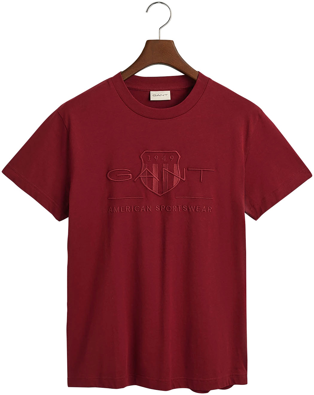 Gant T-Shirt »D.1 GANT Brust auf mit der bei PIQUE«, Logostickerei online PRIDE