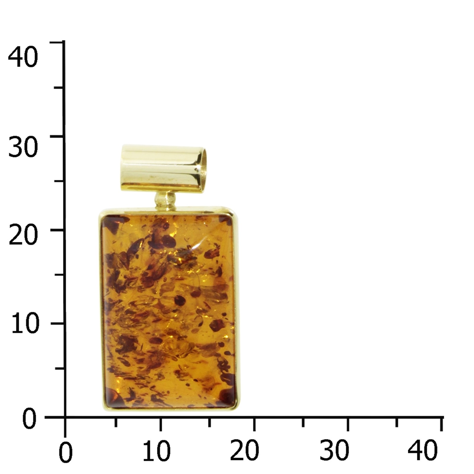 OSTSEE-SCHMUCK Kettenanhänger »Ostsee-Schmuck Anhänger Gleiter-Classic 14x21 mm« (1 Stk. tlg.)