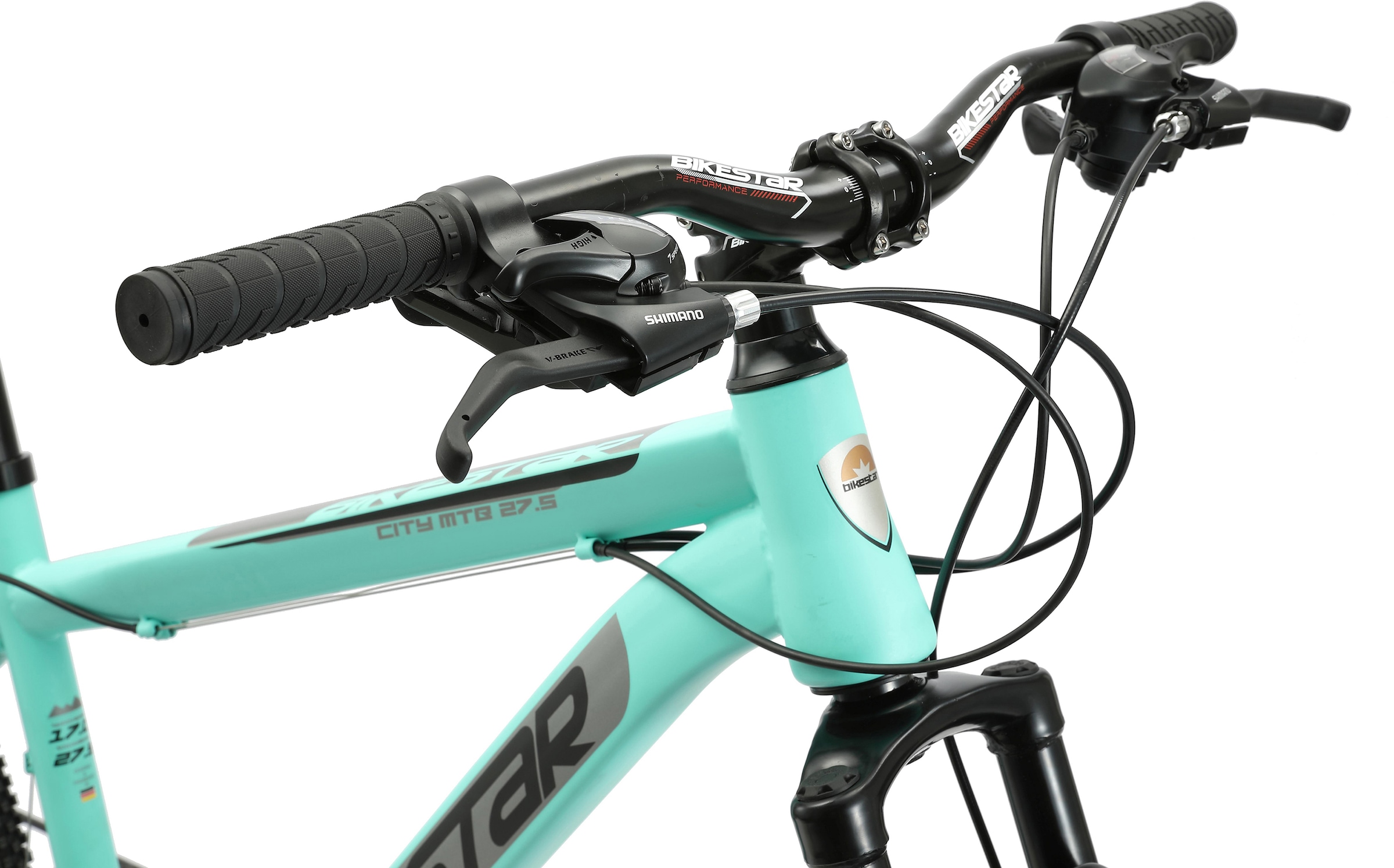 Bikestar Mountainbike 21 Gang Shimano RD-TY300 Schaltwerk Kettenschaltung für Damen und Herren, Kettenschaltung