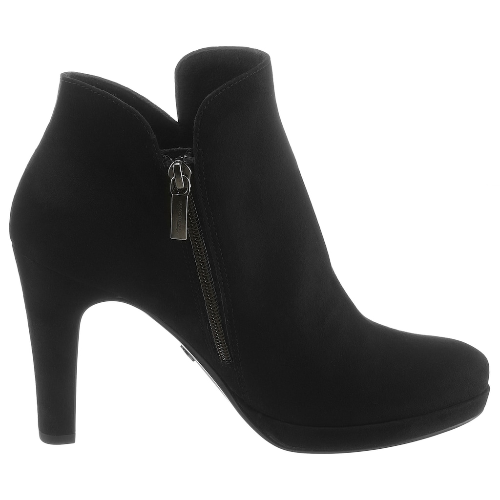 Tamaris High-Heel-Stiefelette, Abendmode, High-Heel-Stiefelette, Ankleboots im femininen Look