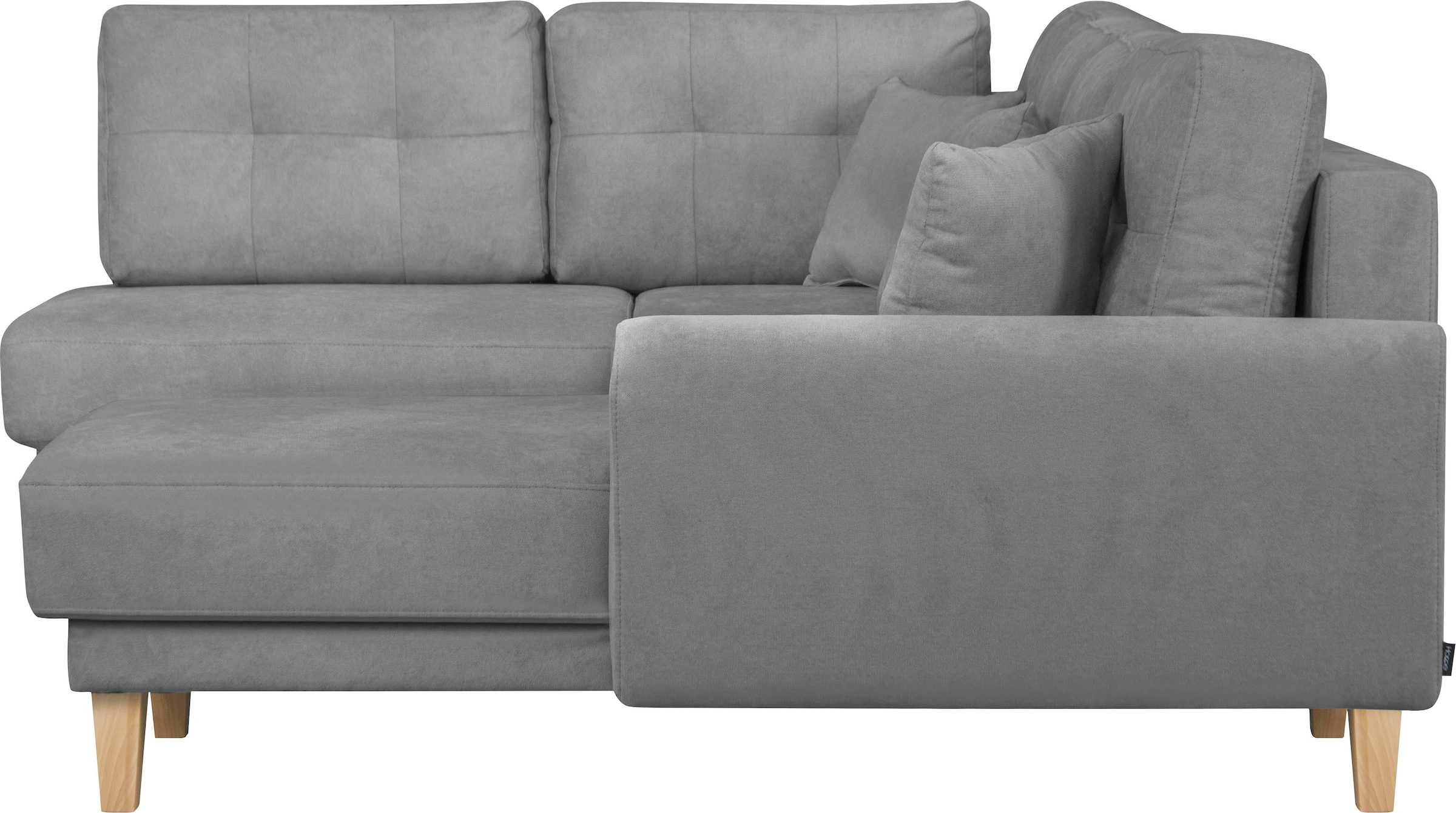 Home affaire Wohnlandschaft »TRIPLO U-Form wahlweise mit Schlaffunktion, B/T/H: 310/192/90 cm«, Schlafsofa, auch mit Bettkasten, Steppung im Rückenkissen