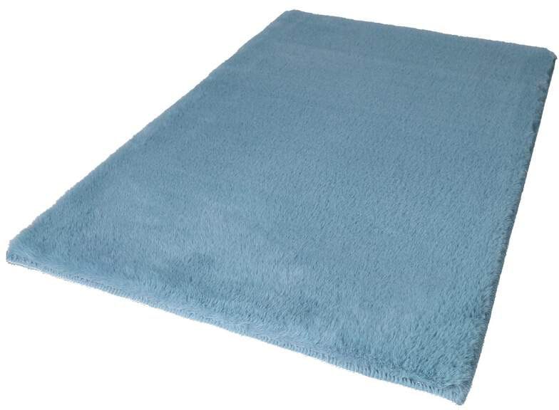 Carpet City Badematte »Topia Mats, Badteppich uni«, rutschhemmend beschichtet, strapazierfähig, Hochflor, Kaninchen Haptik, Polyester, Badezimmerteppich, waschbar