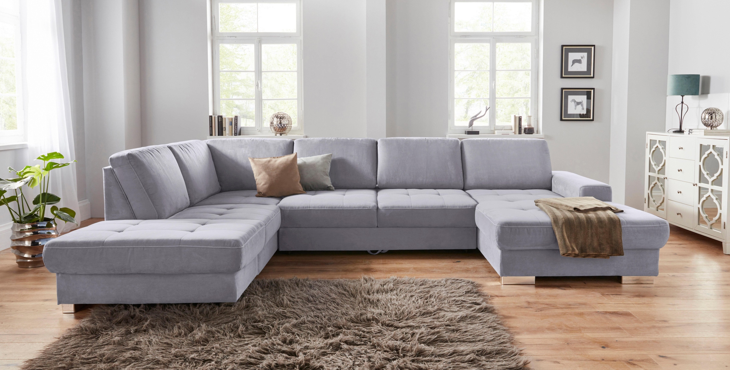 sit&more Wohnlandschaft »Santorini U-Form« mit Federkern und Sitztiefenvers günstig online kaufen