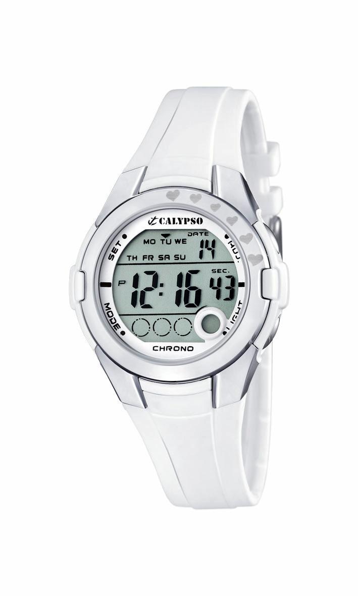 CALYPSO WATCHES Chronograph »K5571/1«, Armbanduhr, Quarzuhr, Damenuhr, Digitalanzeige, Datum, Stoppfunktion