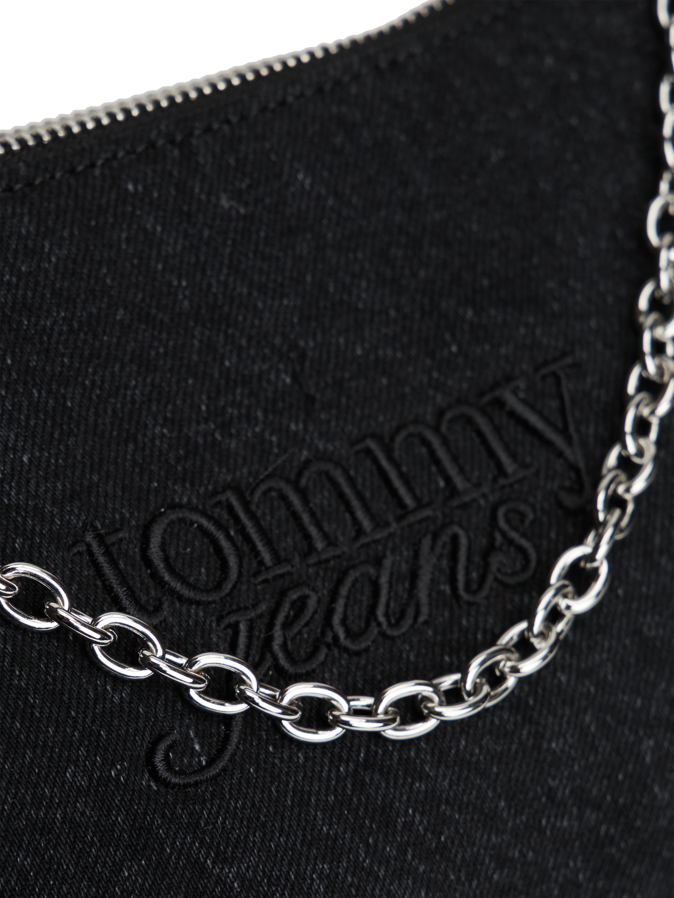 Tommy Jeans Schultertasche »TJW COOL DENIM SHOULDER BAG« , Damen Tragetasche, Minibag mit edler Logostickerei