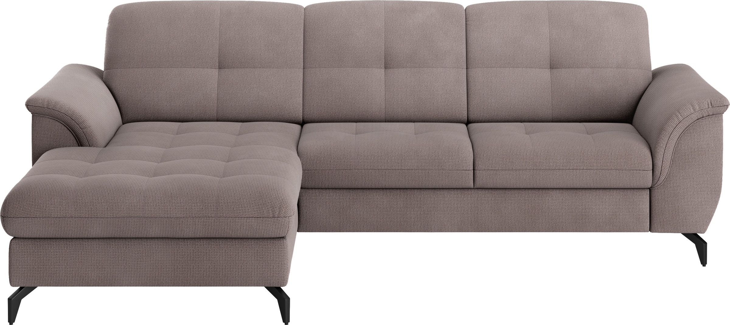 sit&more Ecksofa »Zora L-Form«, wahlweise mit Bettfunktion und Bettkasten