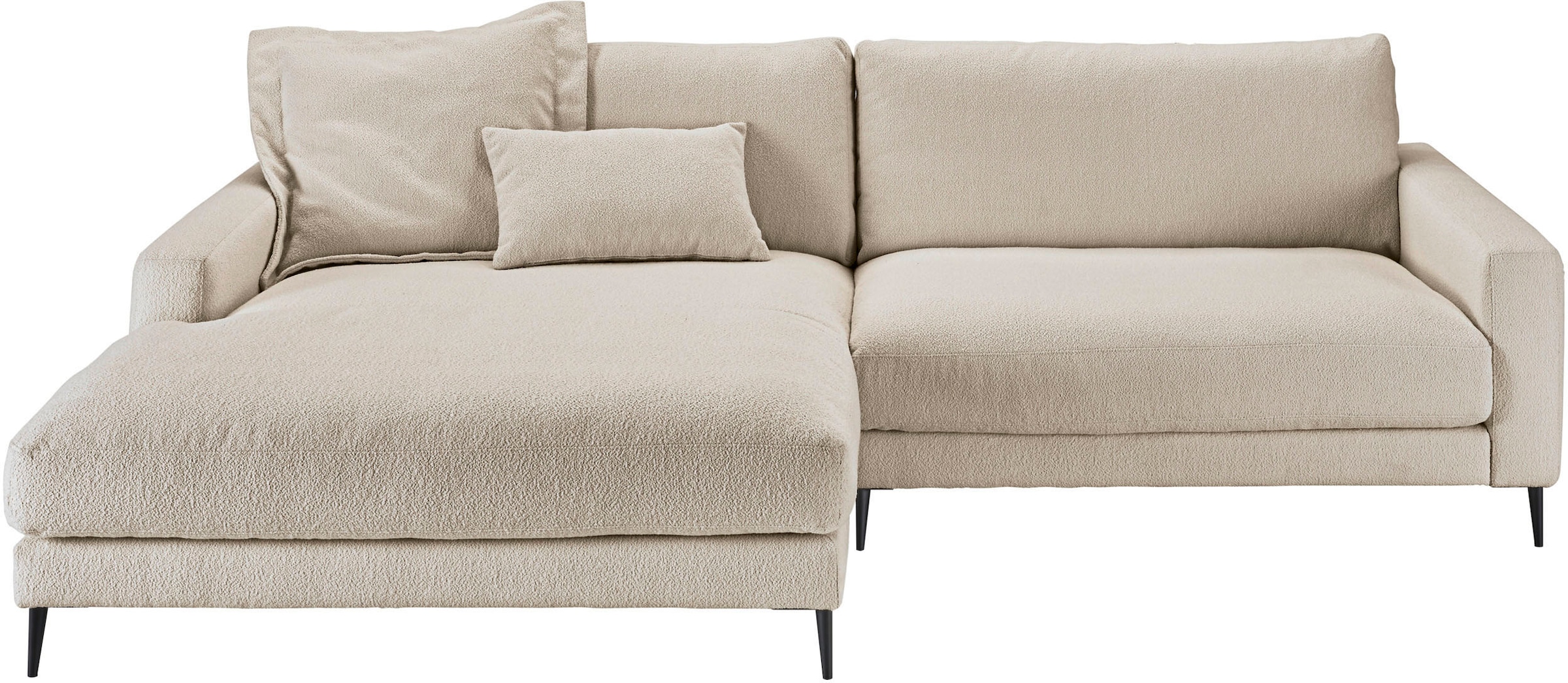 Home affaire Ecksofa »Downtown, B/T/H: 272/190/84 cm L-Form« weicher Sitzko günstig online kaufen