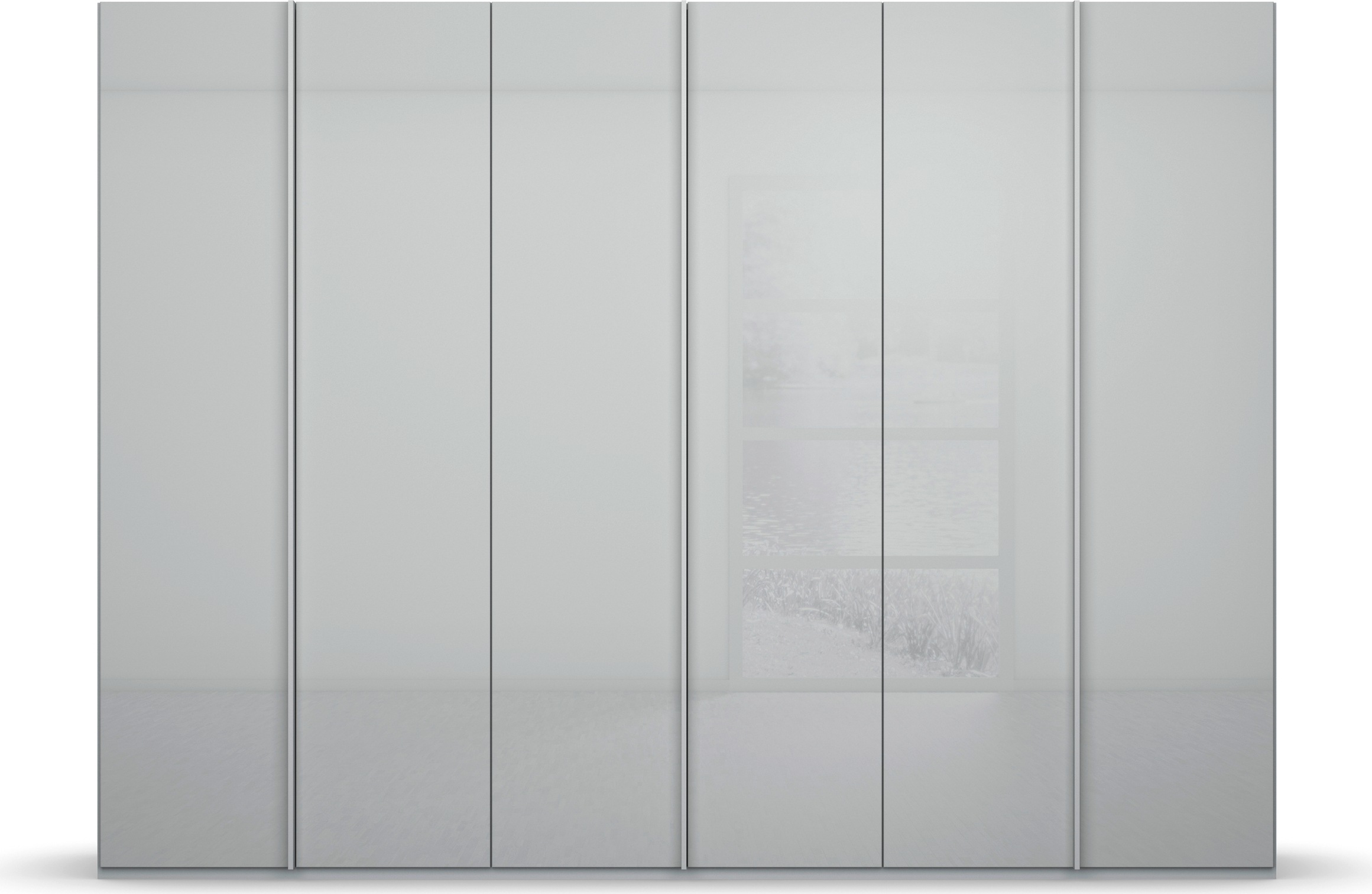 rauch Drehtürenschrank »Skat Meridian« Glasfront, inkl. Innenspiegel und 4 günstig online kaufen