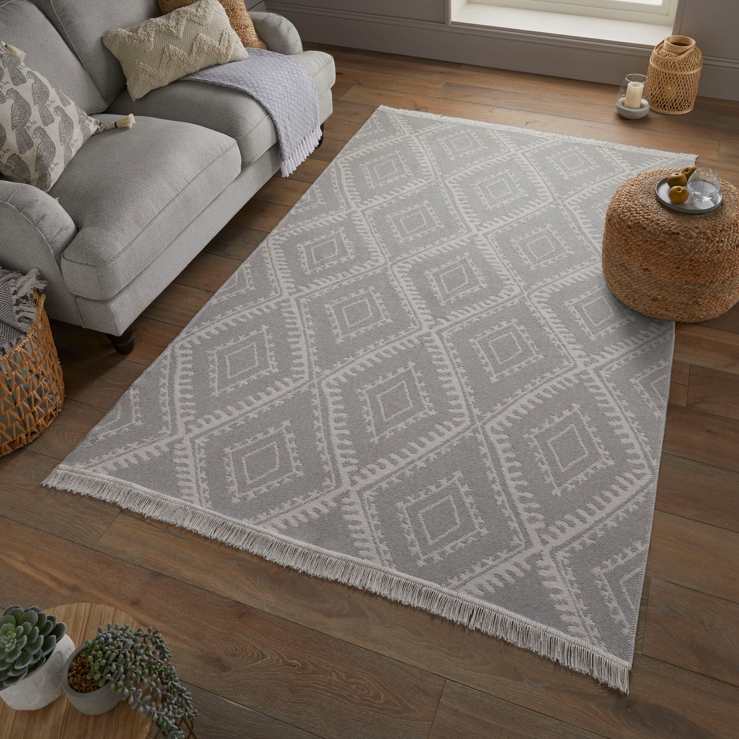 FLAIR RUGS Teppich »ALIX«, rechteckig, Wendemuster, Berber Design bequem  und schnell bestellen | Kurzflor-Teppiche