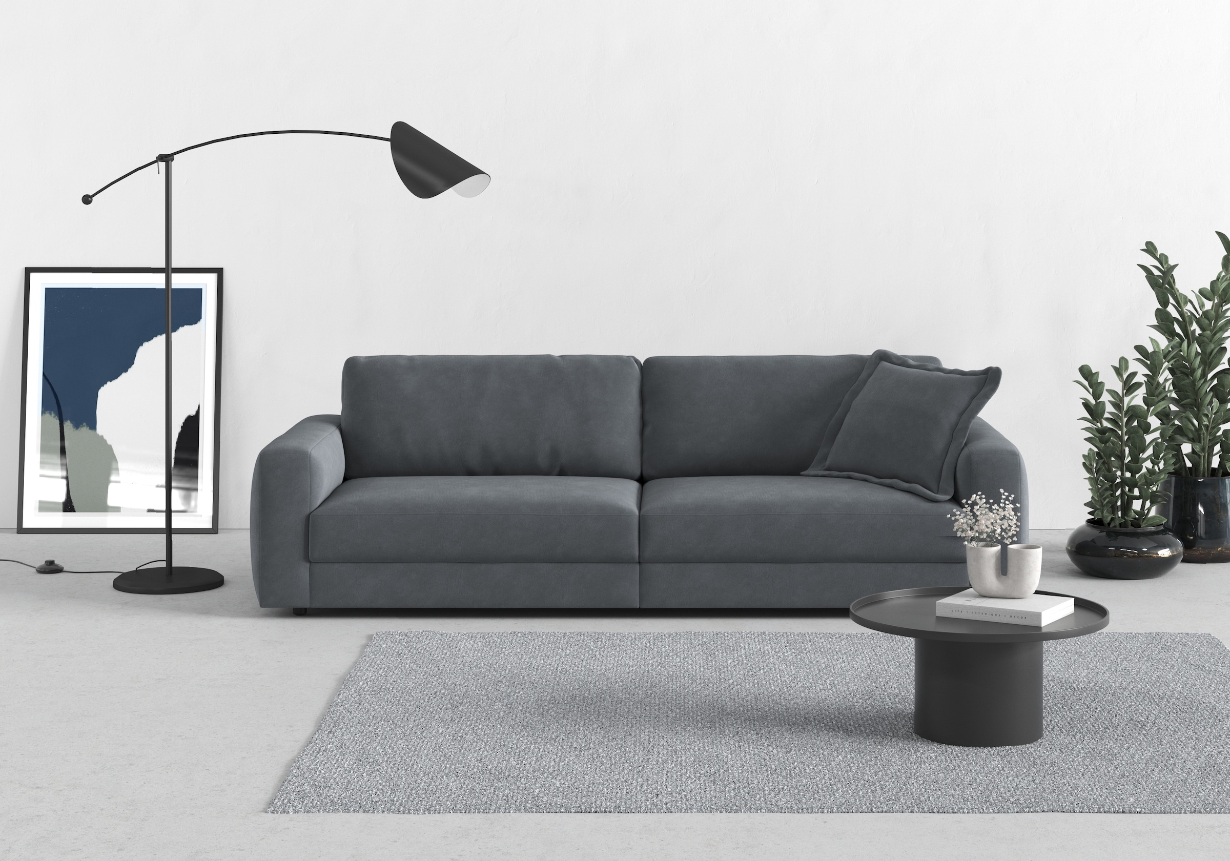 TRENDMANUFAKTUR Big-Sofa "Bourbon", (2 St.), extra tiefe Sitzfläche, wahlwe günstig online kaufen