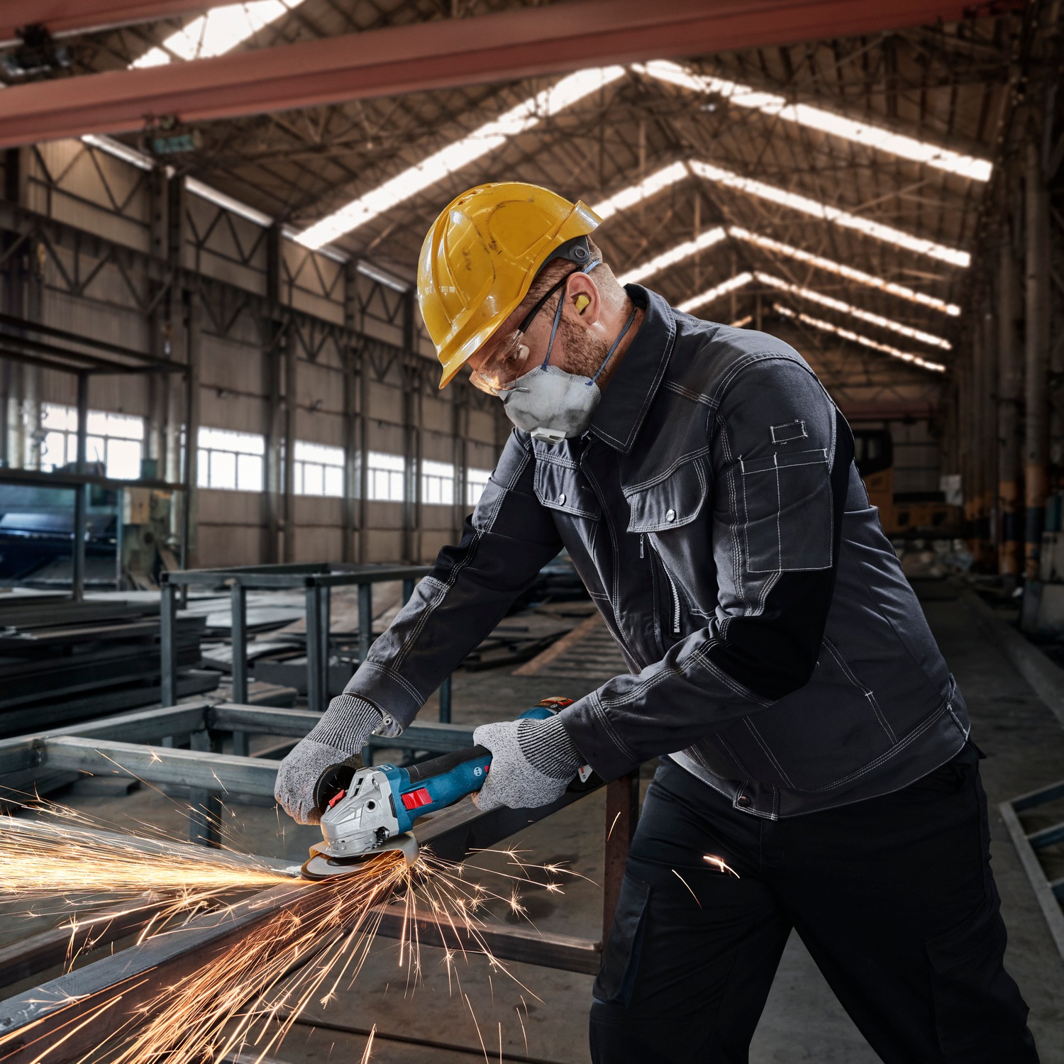 Bosch Professional Akku-Winkelschleifer »»GWS 18V-8«« Inkl. 2x Akku GBA 18V 5,0Ah, in L-BOXX 136