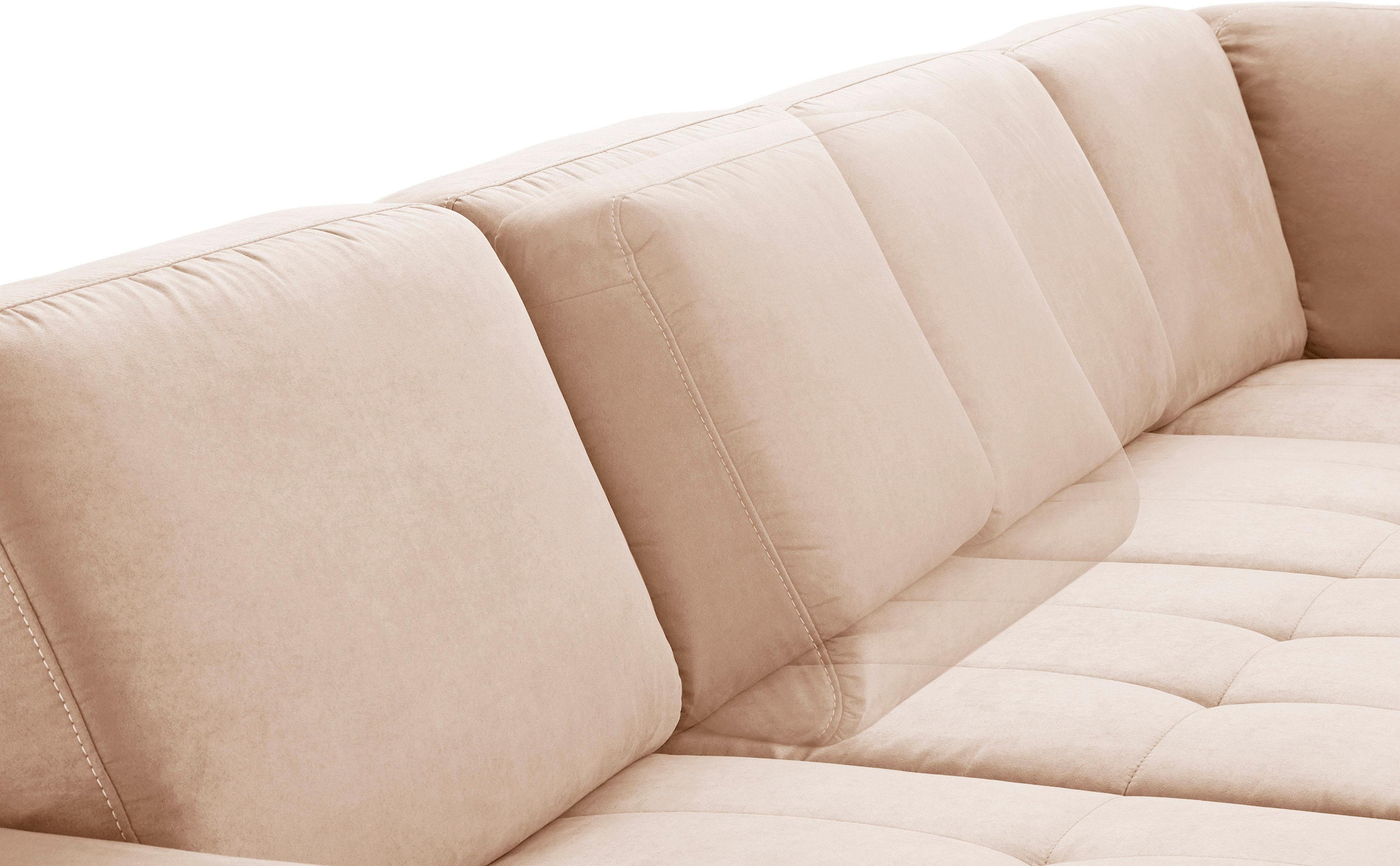 sit&more Wohnlandschaft »Santorini U-Form«, mit Federkern und Sitztiefenverstellung, wahlweise mit Bettfunktion