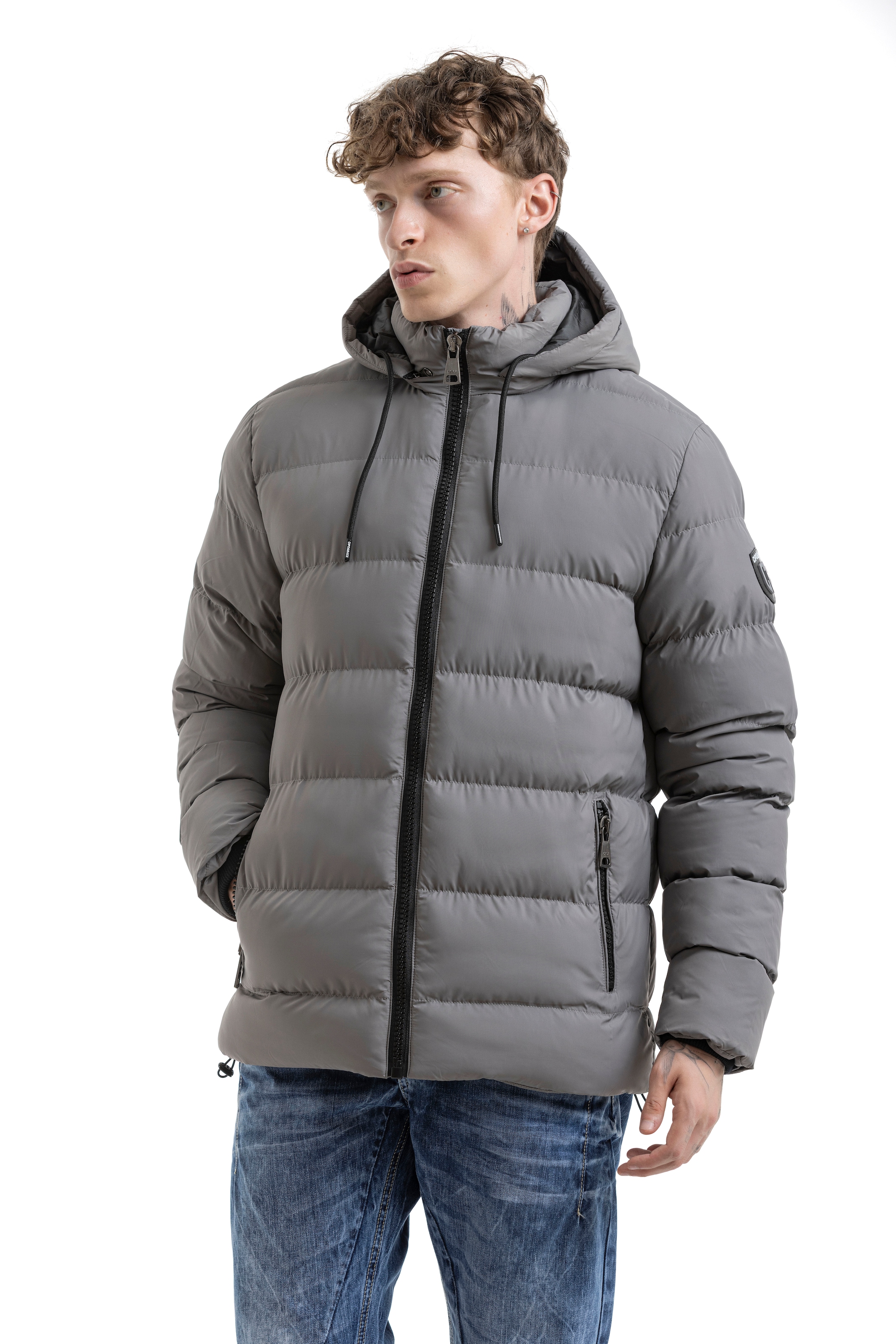 Cipo & Baxx Steppjacke mit Kapuze