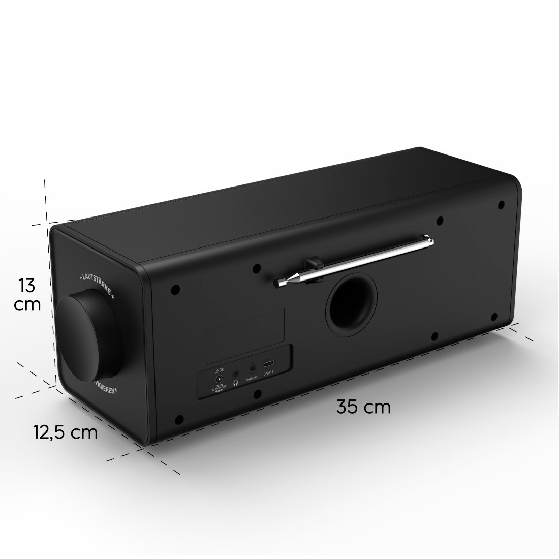 Hama Digitalradio (DAB+) »DAB-Radio (mit Bluetooth, Stereo, Digitalradio, FM/DAB+, Radiowecker)«, (10 W)