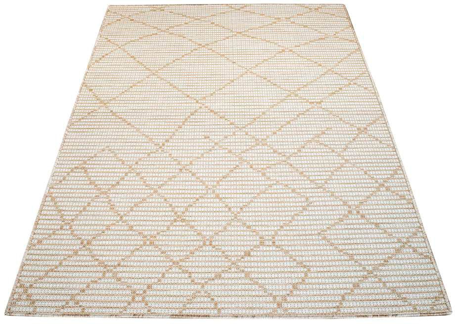 Carpet City rechteckig, & schnell UV-beständig, Teppich flach Wetterfest und bestellen bequem gewebt »Palm«