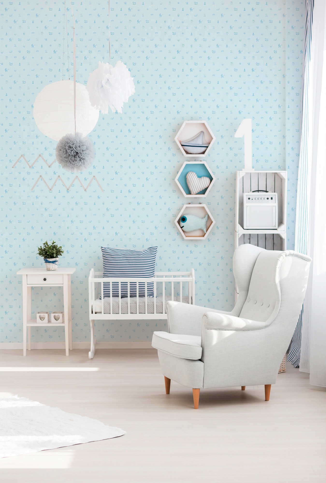 living walls Vliestapete »Little Stars«, Motiv-abstrakt-naturalistisch, Tapete Kinder Tapeten Kinderzimmer Schlafzimmer modern Design Design