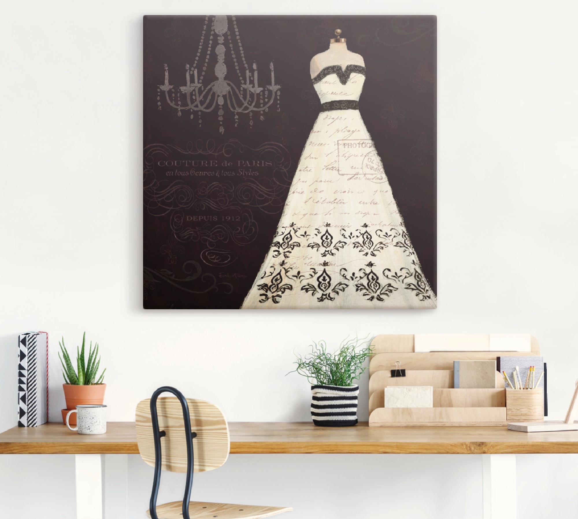 Artland Leinwandbild »Französisches Modelabel II« Mode 1 Stk. tlg. auf Keil günstig online kaufen
