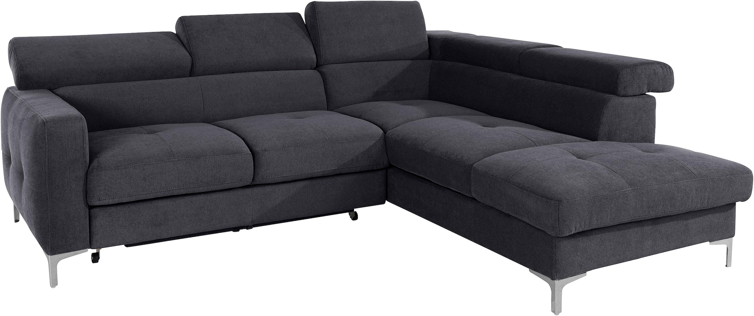 COTTA Ecksofa »Sammy L-Form«, mit Kopfteilverstellung, wahlweise mit Bettfu günstig online kaufen