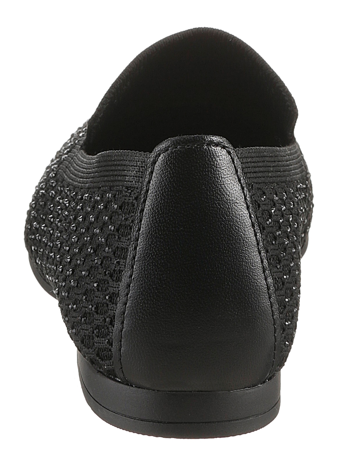 Gabor Slipper, Blockabsatz, Loafer, Bequemschuh mit funkelnden Strass-Steinen