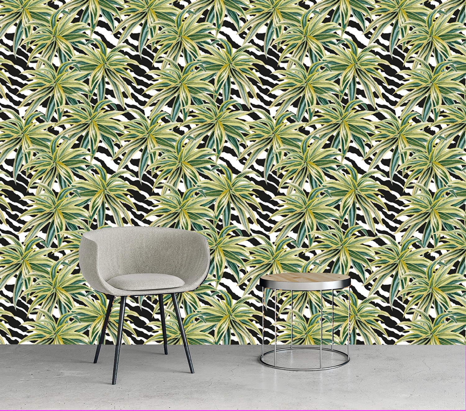 queence Vinyltapete »Madison« Motiv | bedruckt | botanisch | floral | gemustert | natürlich glatt 90x250cm, selbstklebend, kinderleichte Anbringung, , Sticker