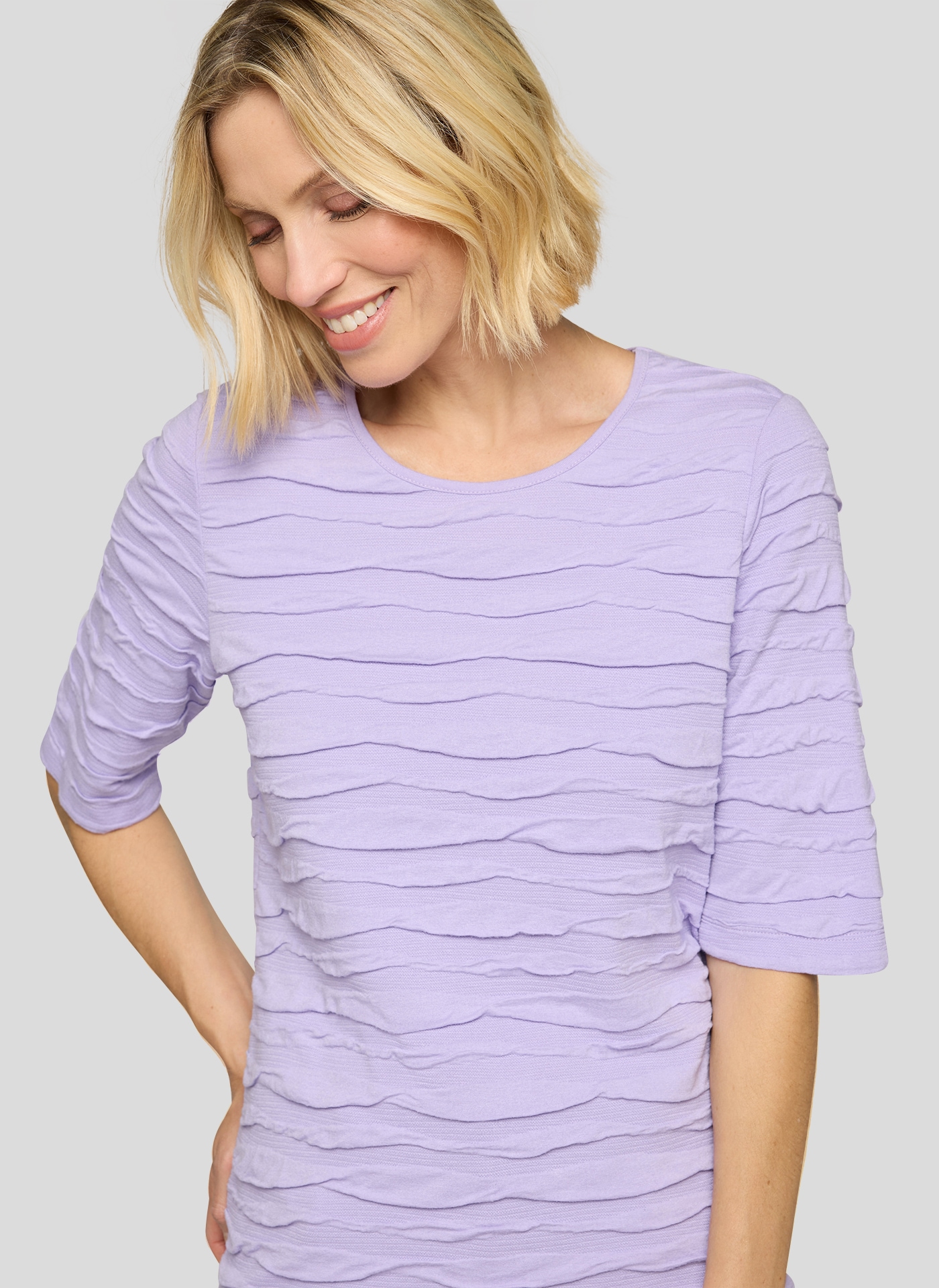 Rabe T-Shirt Shirt, 1/2-Arm, Struktur