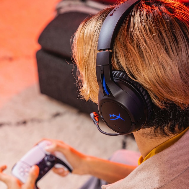 Flight Black/Blue Wireless Gaming-Headset Raten für PlayStation«, Wireless, abnehmbar-Rauschunterdrückung HyperX bestellen Mikrofon »Cloud auf