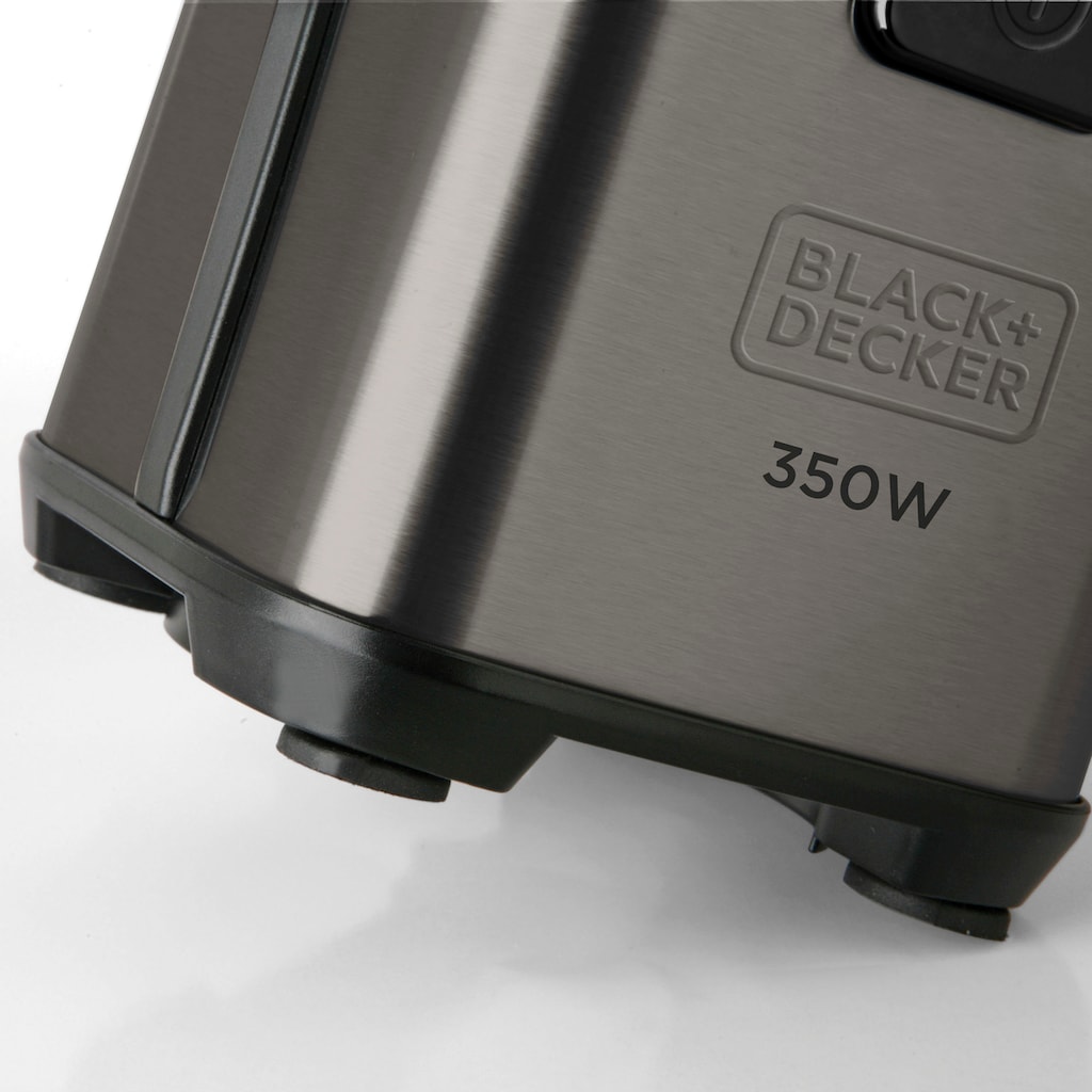Black + Decker Standmixer »BXJBA350E«, 350 W, Smoothiemaker Edelstahl