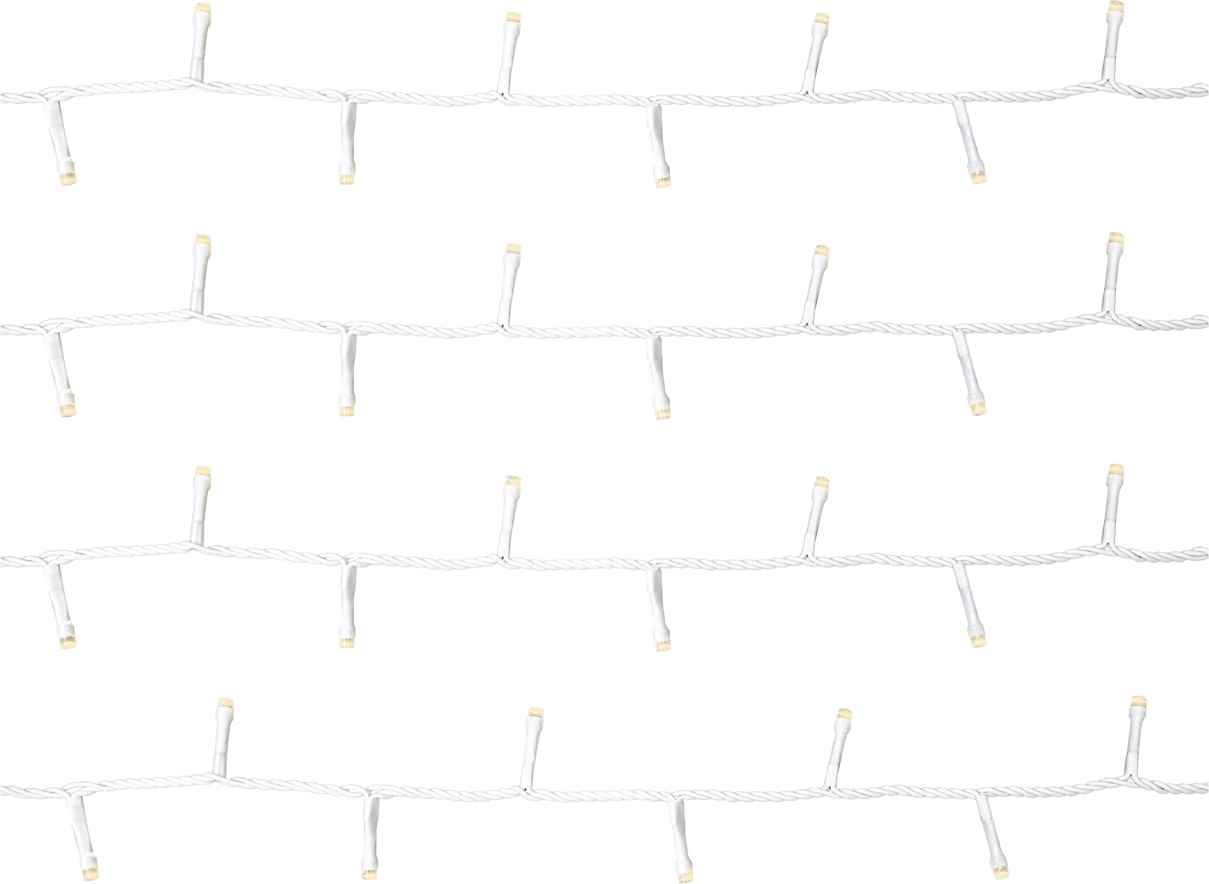 OTTO home LED-Lichterkette »in 3/6/12/18 u. 24 m Länge, warmweiß, Timer, Indoor, Outdoor, Garten« 6/18h Timer, schwarz o. weiß, 5m Zuleitung,  innen, außen, Balkon