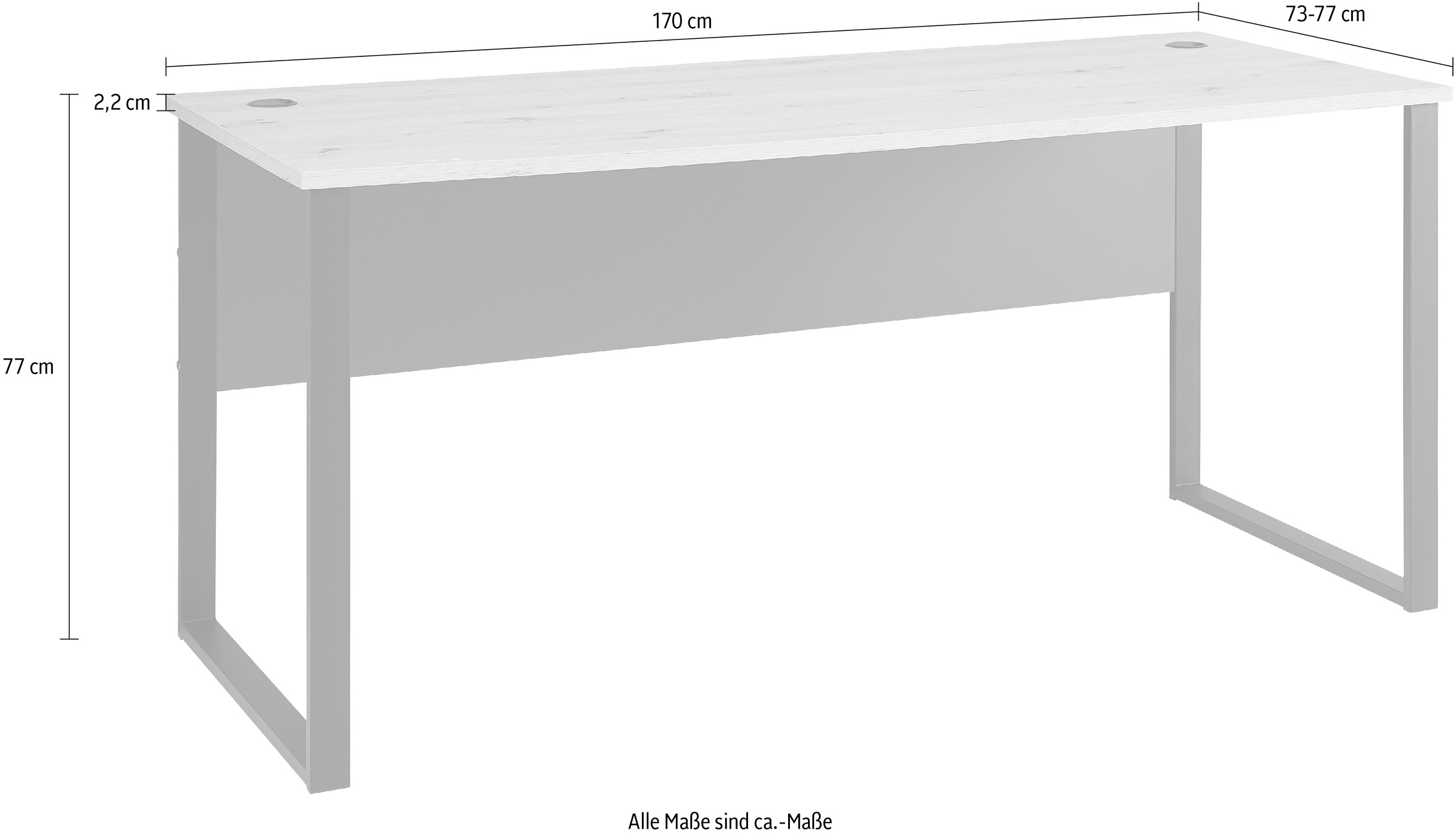 Innostyle Schreibtisch, (1 St.)