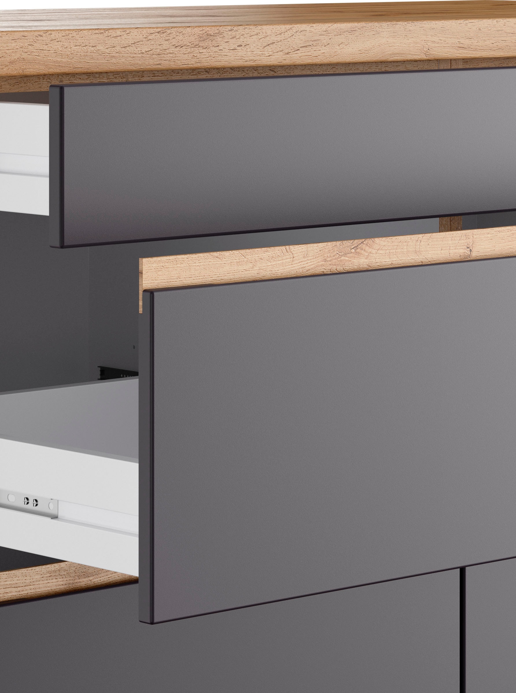 KOCHSTATION Kochinsel »KS-Riesa«, Breite 153 cm, Tiefe 100 cm, MDF-Fronten