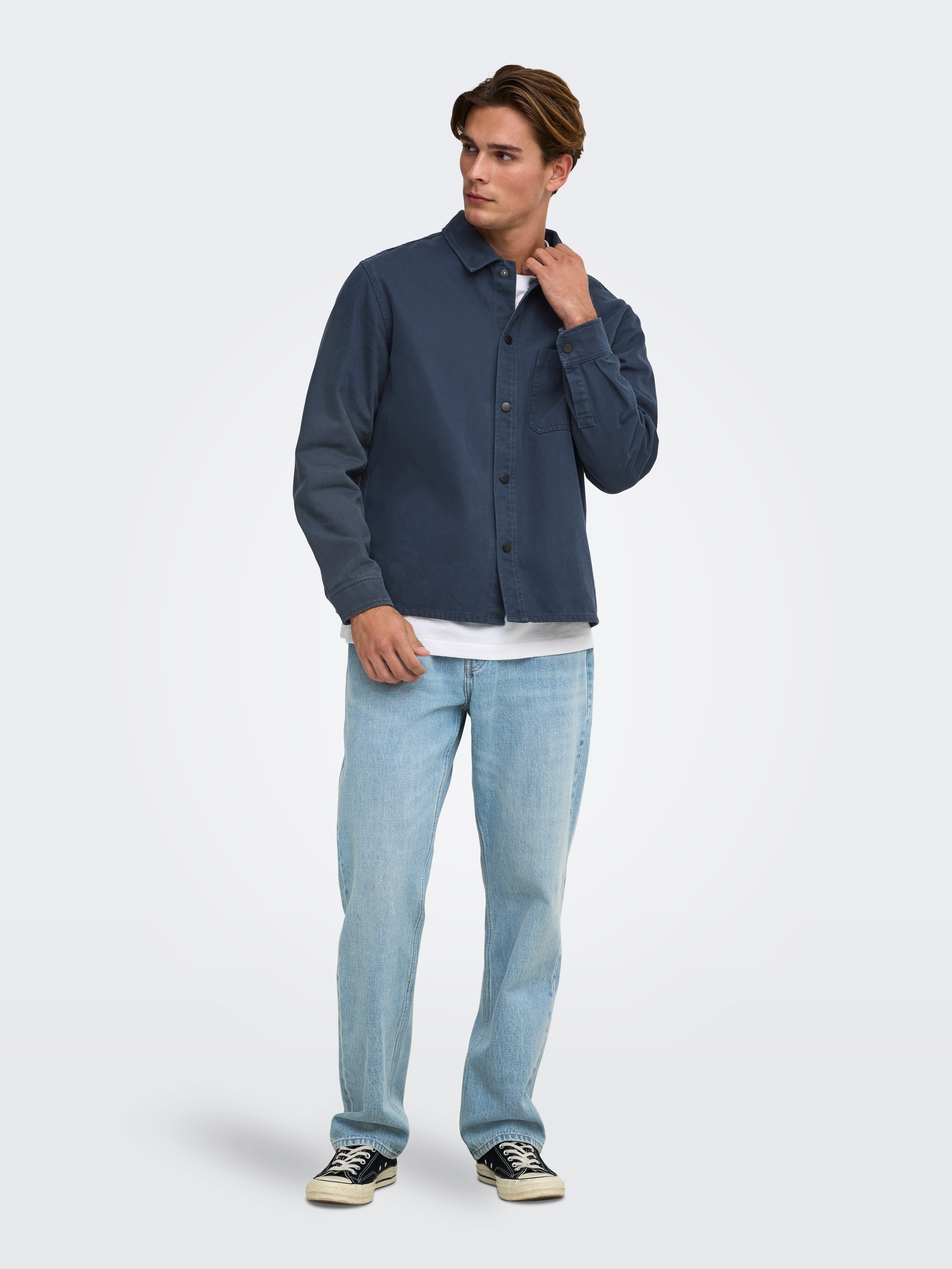 ONLY & SONS Straight-Jeans »ONSEDGE STRAIGHT DNM« Baumwolle, straight fit