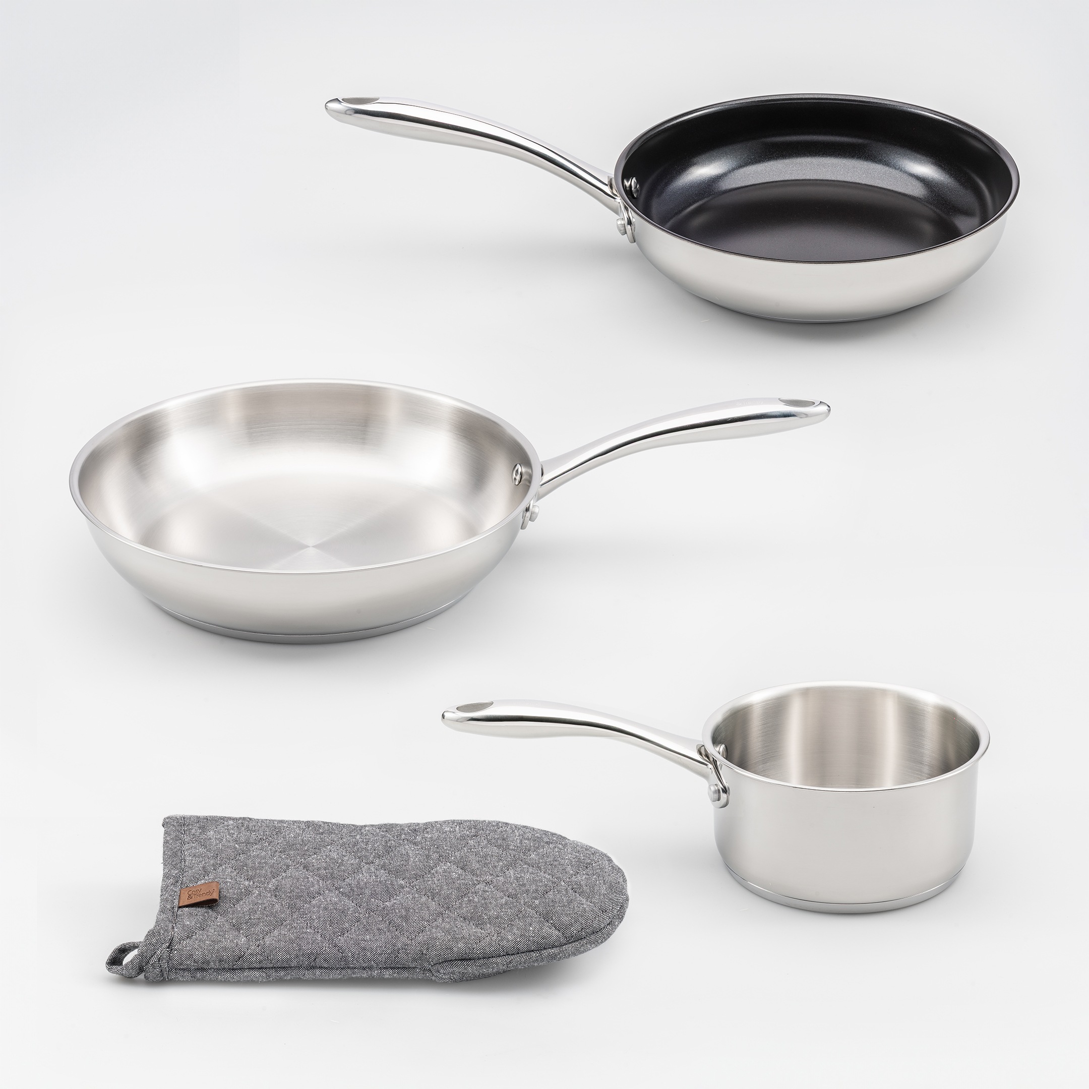 Cosy & Trendy Topf-Set »Cosy & Trendy Classic Kochgeschirr-Set« Set, 12 tlg. Aluminium | Edelstahl 18/10