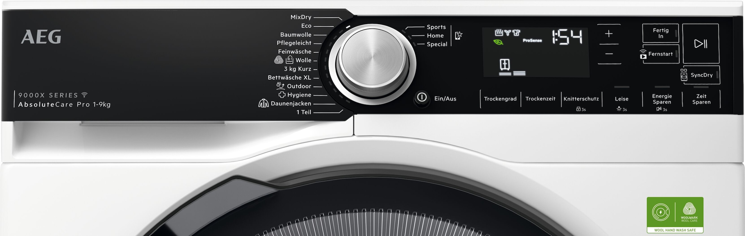 AEG Wärmepumpentrockner »TR9XW80890« 9000 AbsoluteCare® Plus Dreifach A-Klasse: leise, effizient & trocken ohne Raumfeuchtigkeit