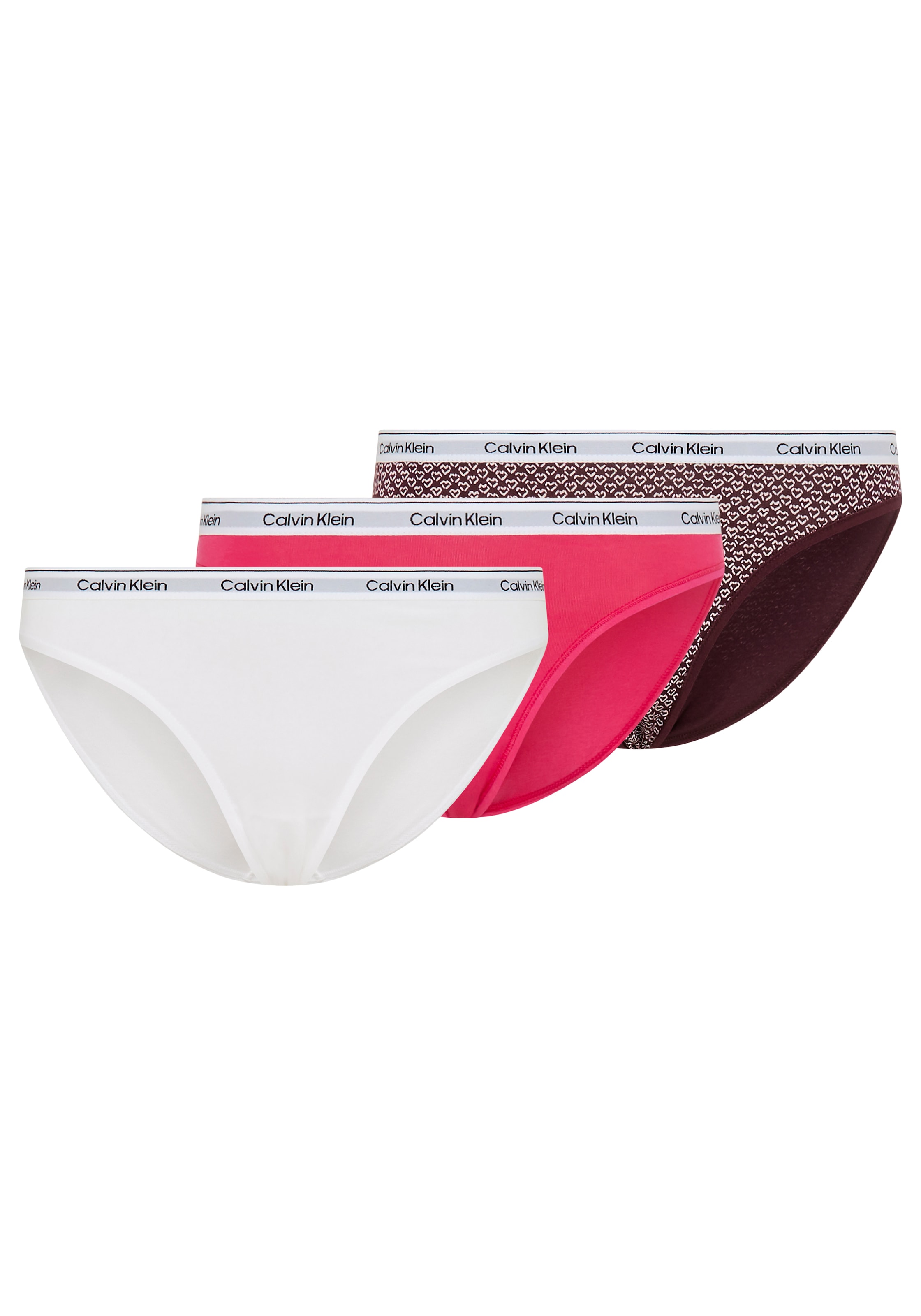 Calvin Klein Underwear »3 PACK THONG (LOW-RISE)« Packung, 3er-Pack, 3 Stk. mit Logobund