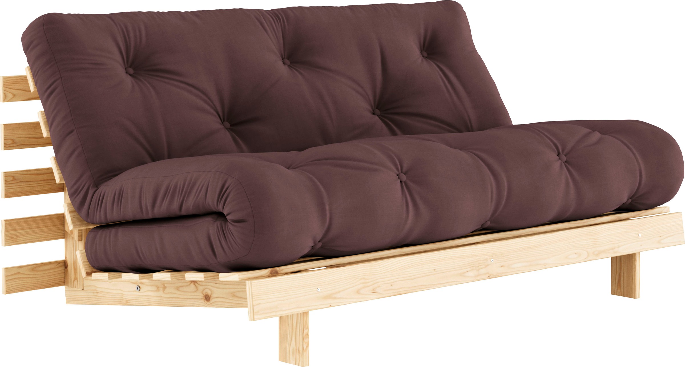 Karup Design Daybett »Roots Schlafsofa, Gästebett, Sofa inkl. Futonmatratze«, Liegefläche 90/140/160 x200 cm, FSC® zertifizierte Kiefer