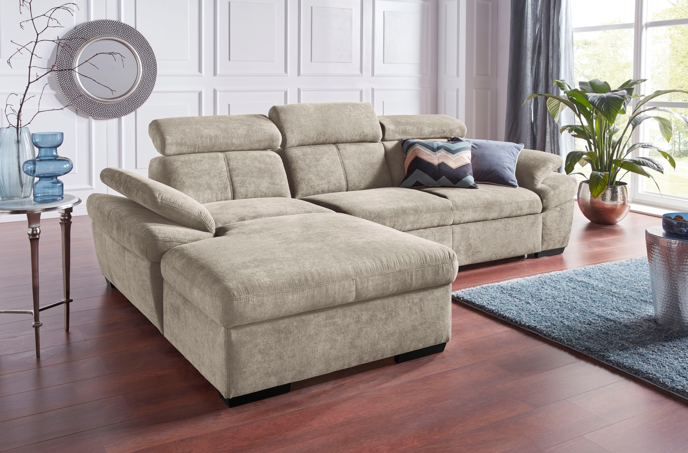 exxpo - sofa fashion Ecksofa "Salerno, klassisch modernes Funktionssofa, ho günstig online kaufen