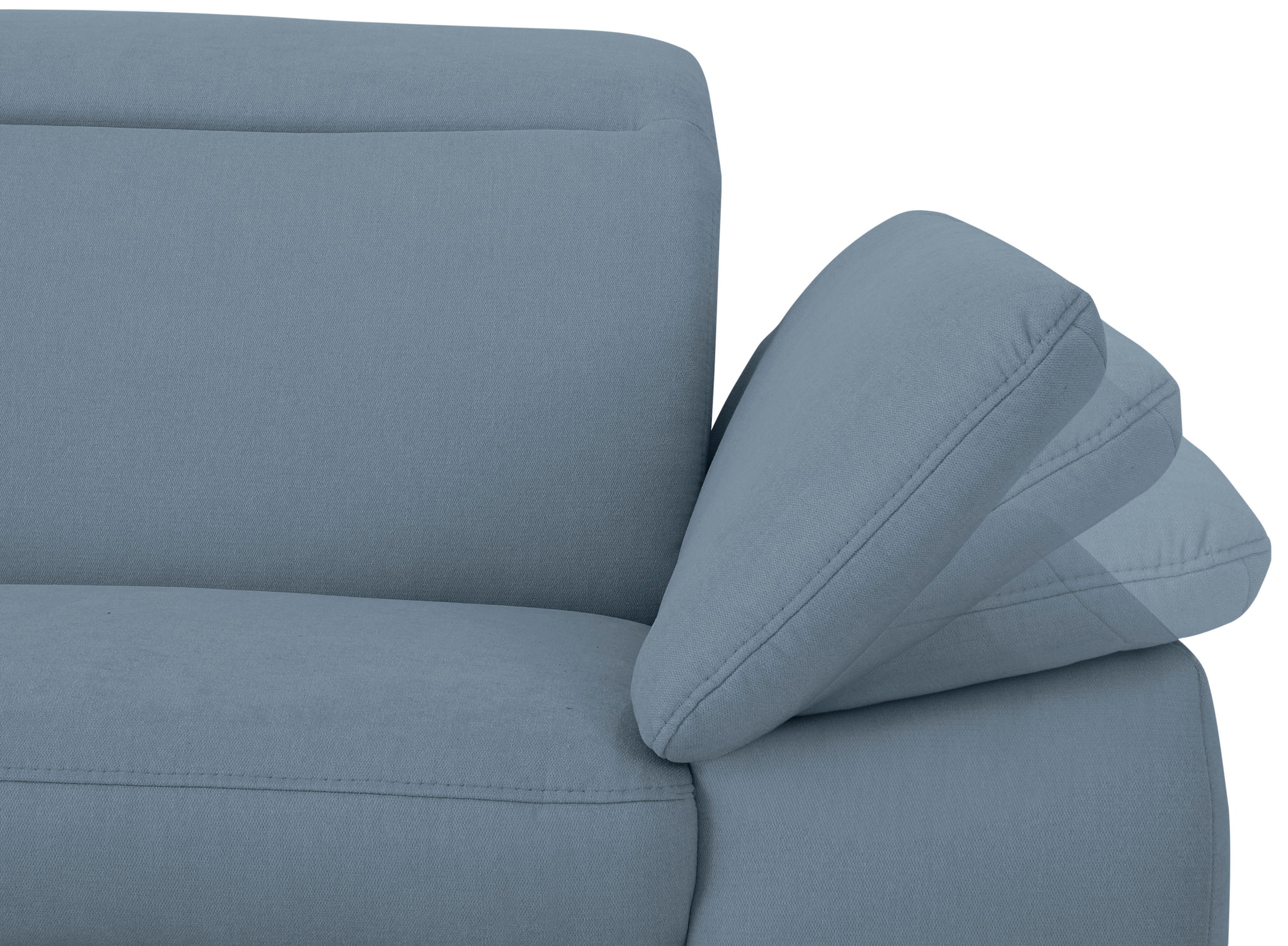 Home affaire Ecksofa »Mauritius L-Form«, mit Kopfteil- und Armlehnverstellung, mit Bettfunktion und Bettkasten