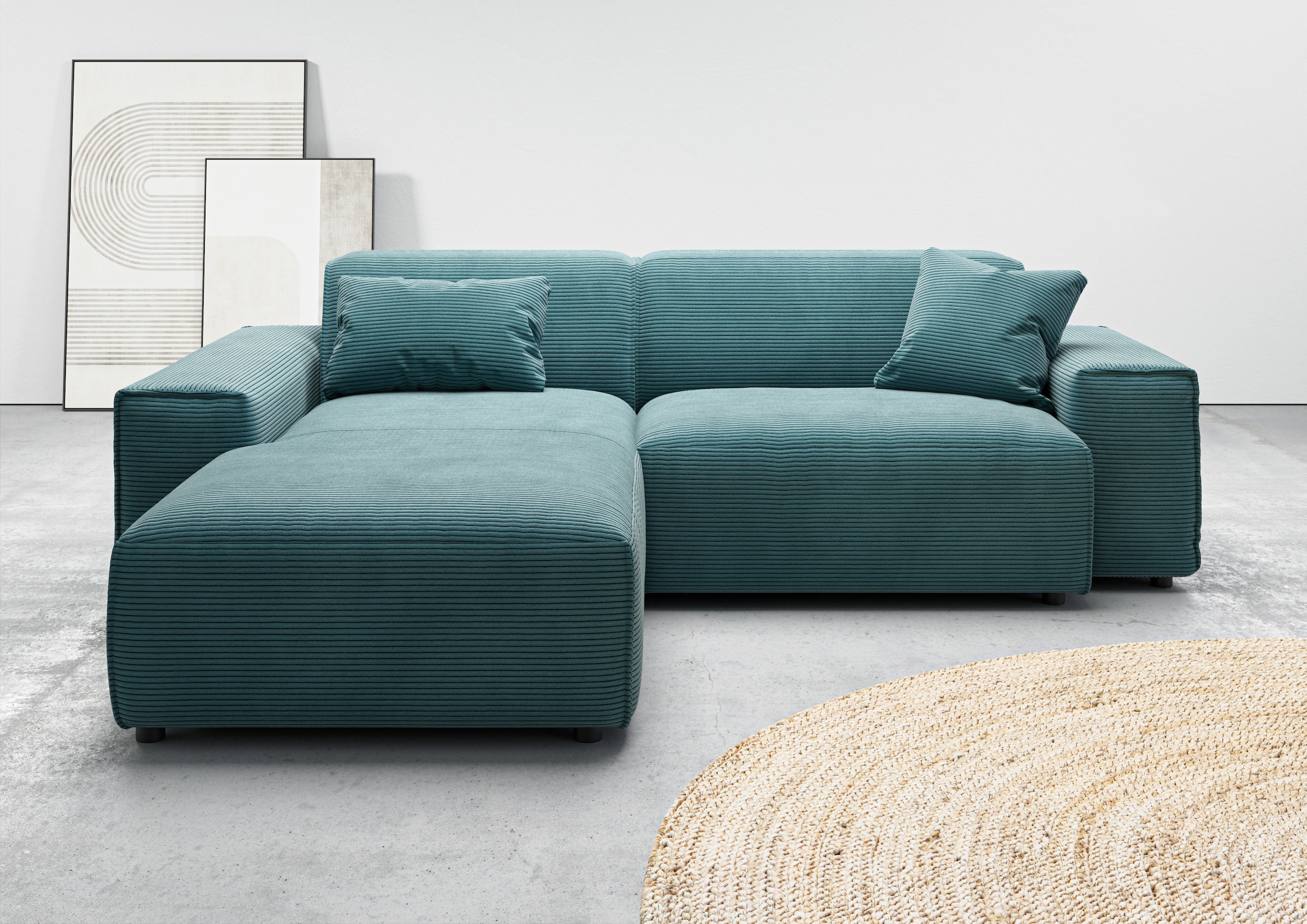 Home affaire Ecksofa »Glimminge L-Form auch in Breitcord, Feincord + Easy c günstig online kaufen