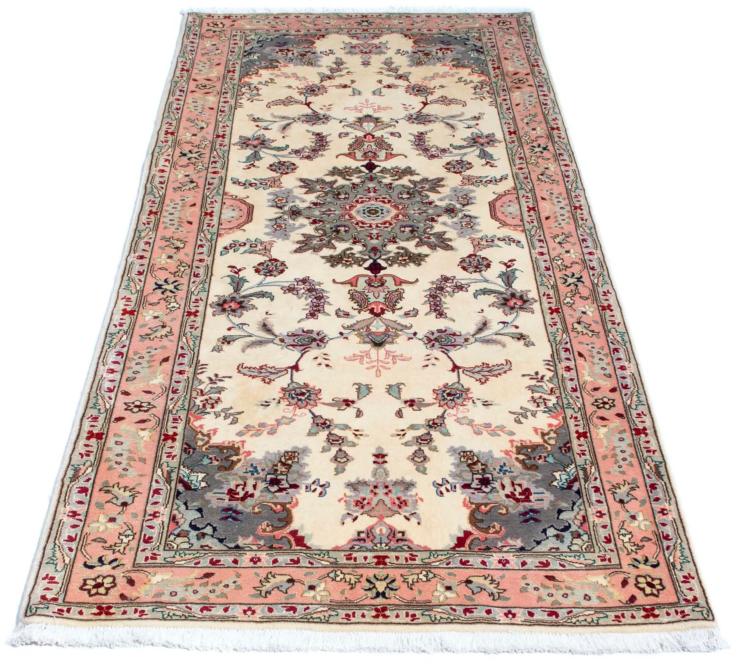 morgenland Orientteppich »Perser - Täbriz - Royal - 203 x 83 cm - beige«, r günstig online kaufen