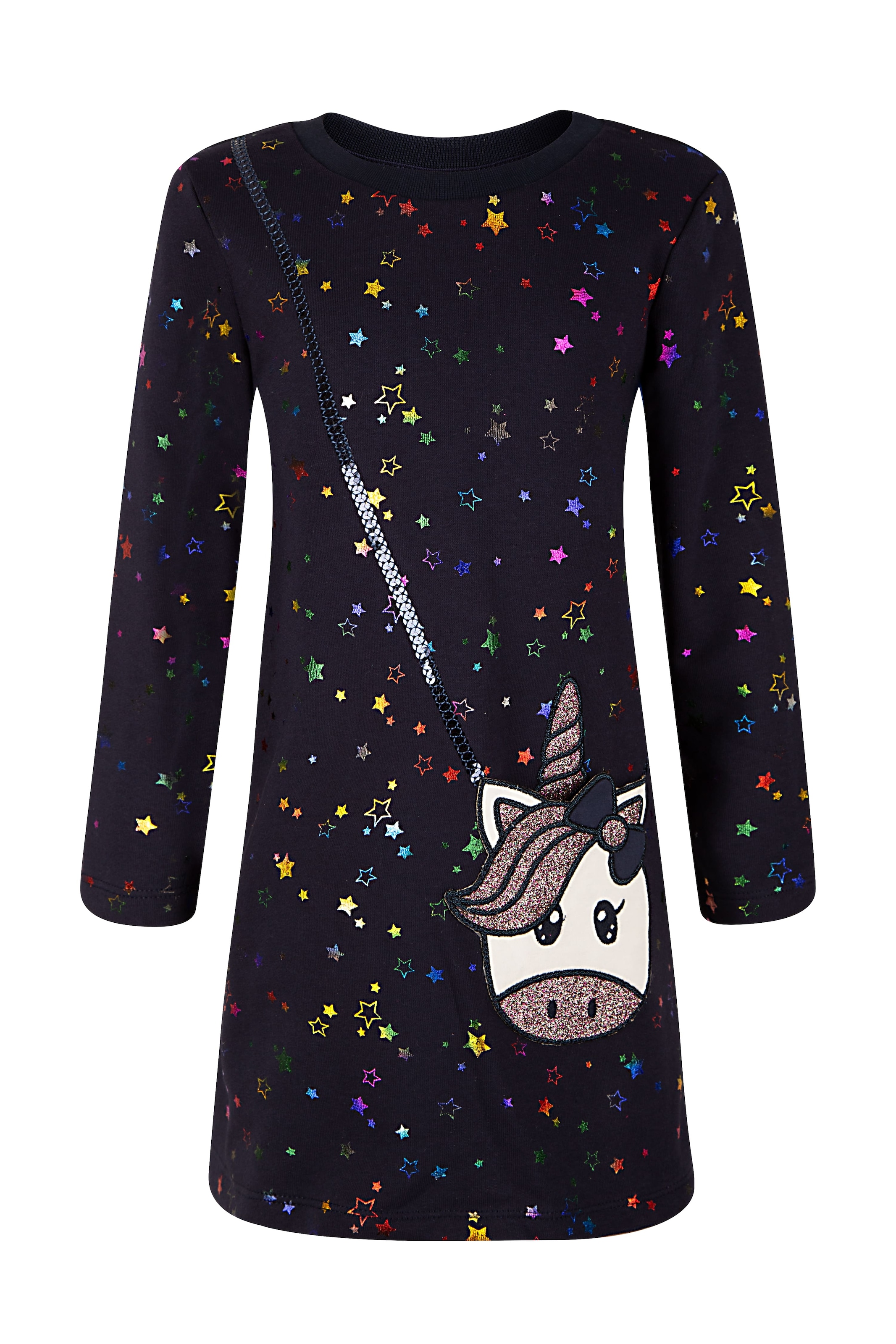 happy girls Strickkleid mit tollem Einhorn-Motiv