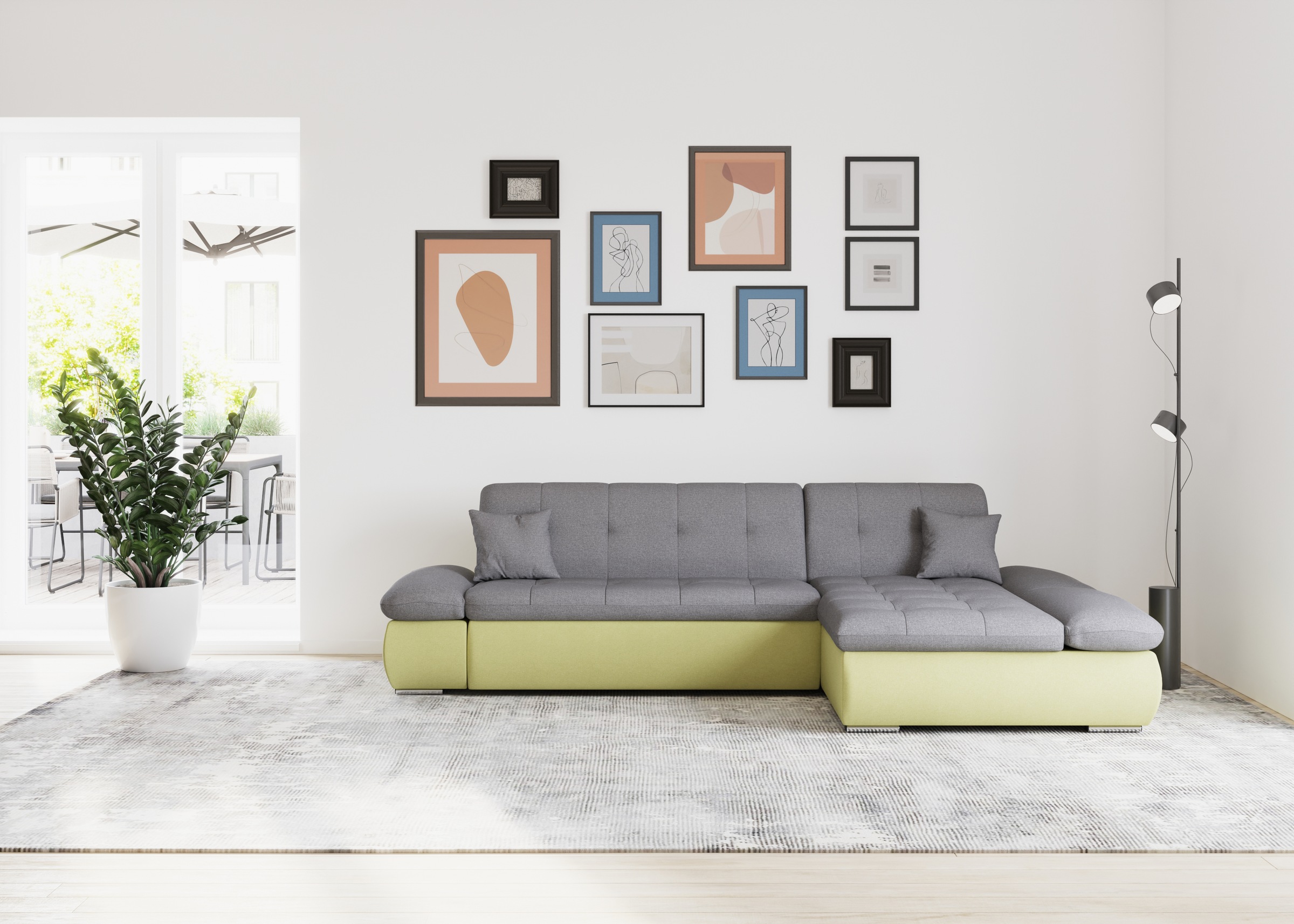 DOMO collection Ecksofa »Moric, L-Form, XXL-Sofa - Breite 300cm«, wahlweise günstig online kaufen
