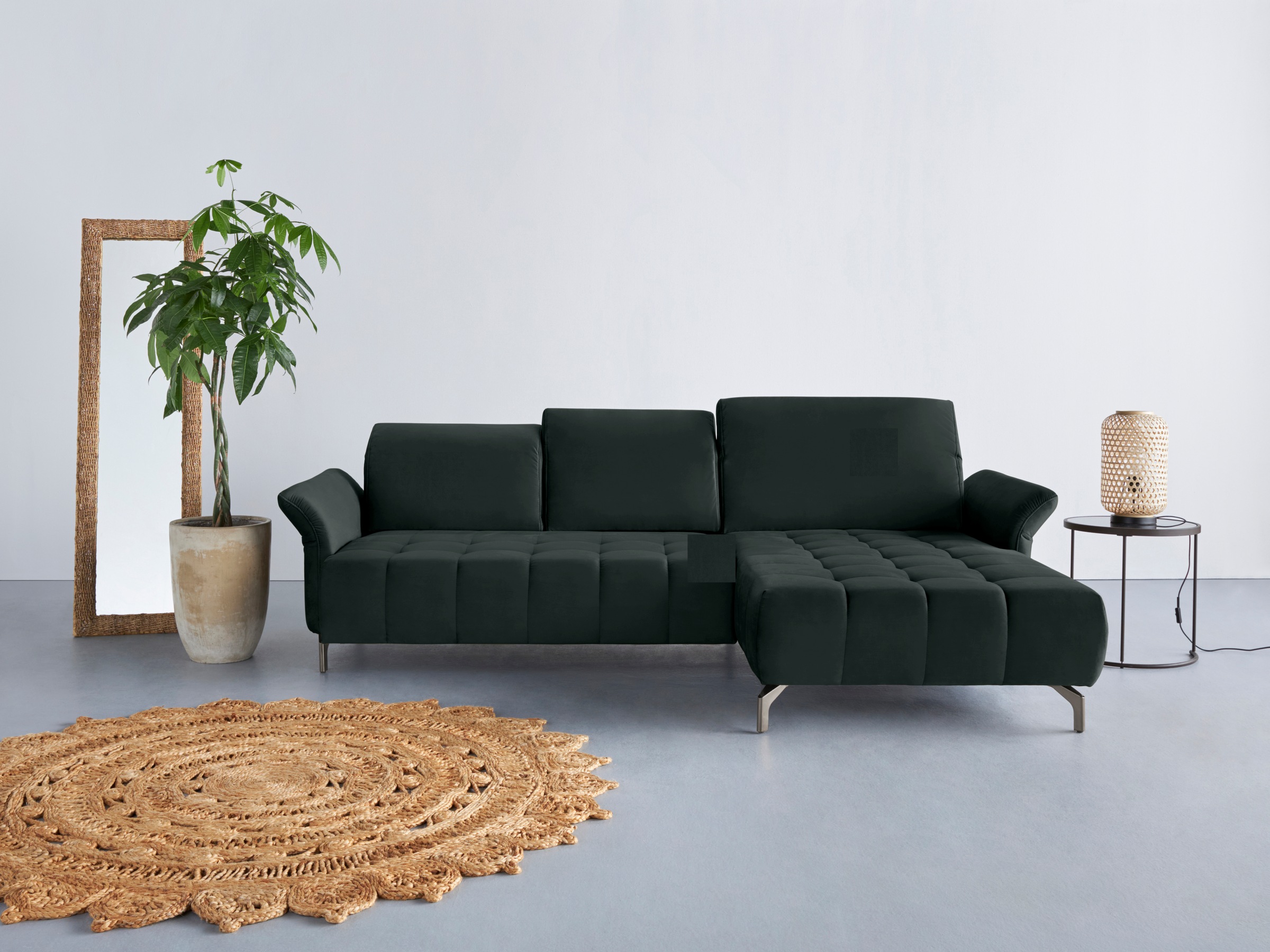 Home affaire Ecksofa »Fresh L-Form« Federkern, wahlweise Kopfteilverstellun günstig online kaufen