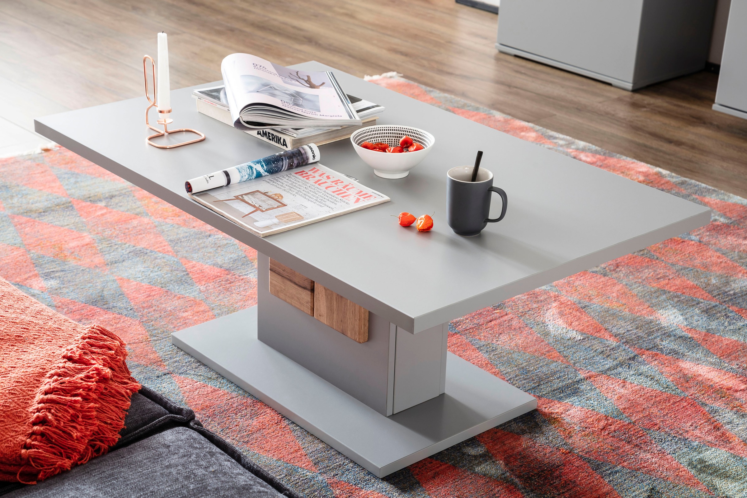 MCA furniture Couchtisch »Zadar« Wohnzimmertisch Arktis Grau, FSC Zertifizi günstig online kaufen