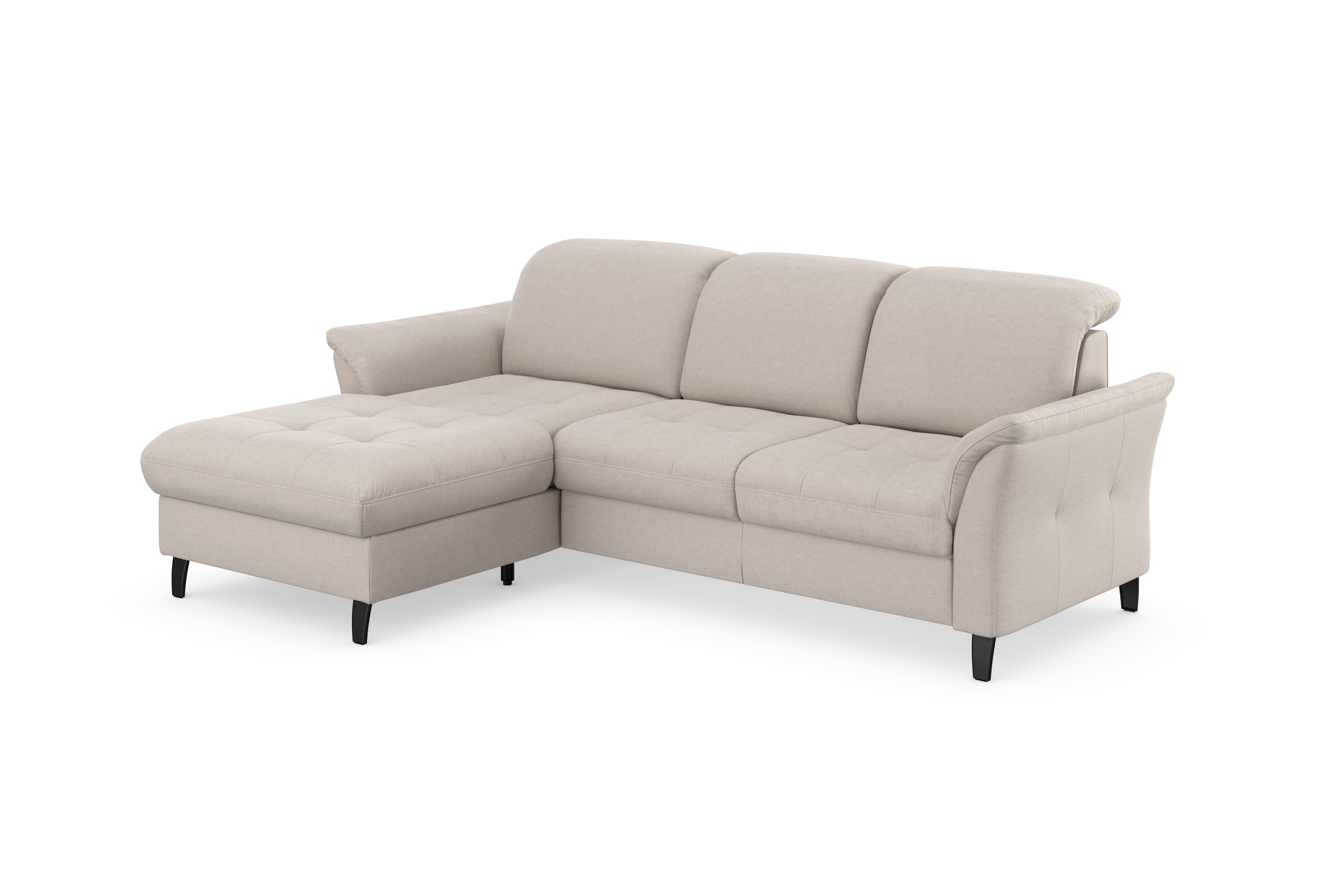 sit&more Ecksofa »Maggiore L-Form« wahlweise mit Kopfteilverstellung, Bettfunktion und Bettkasten