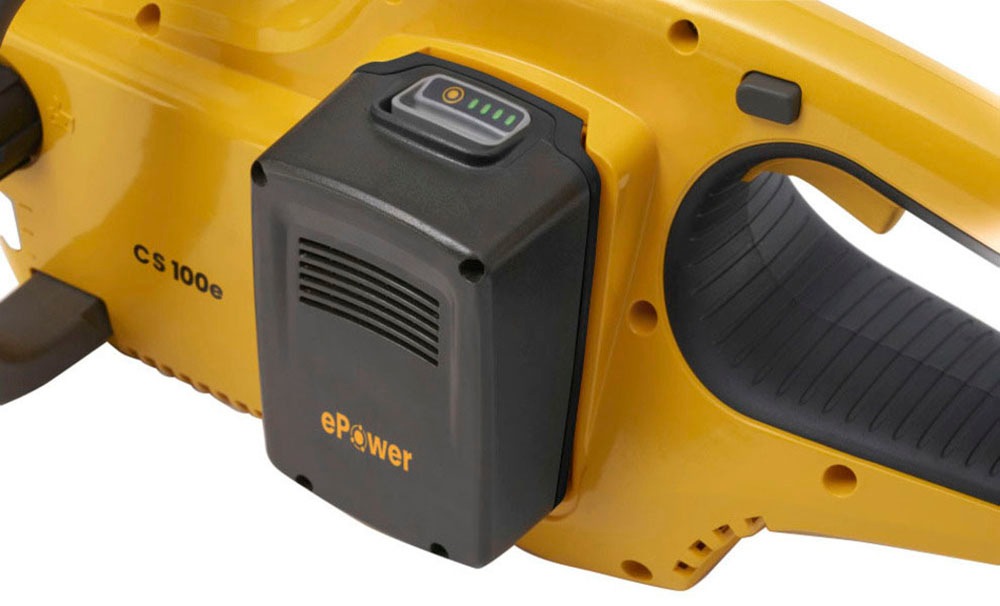 STIGA GARDEN Akku-Kettensäge »CS 100e« Spar-Set,  14,5 m/s, inkl. 4 Ah Akku und Ladegerät