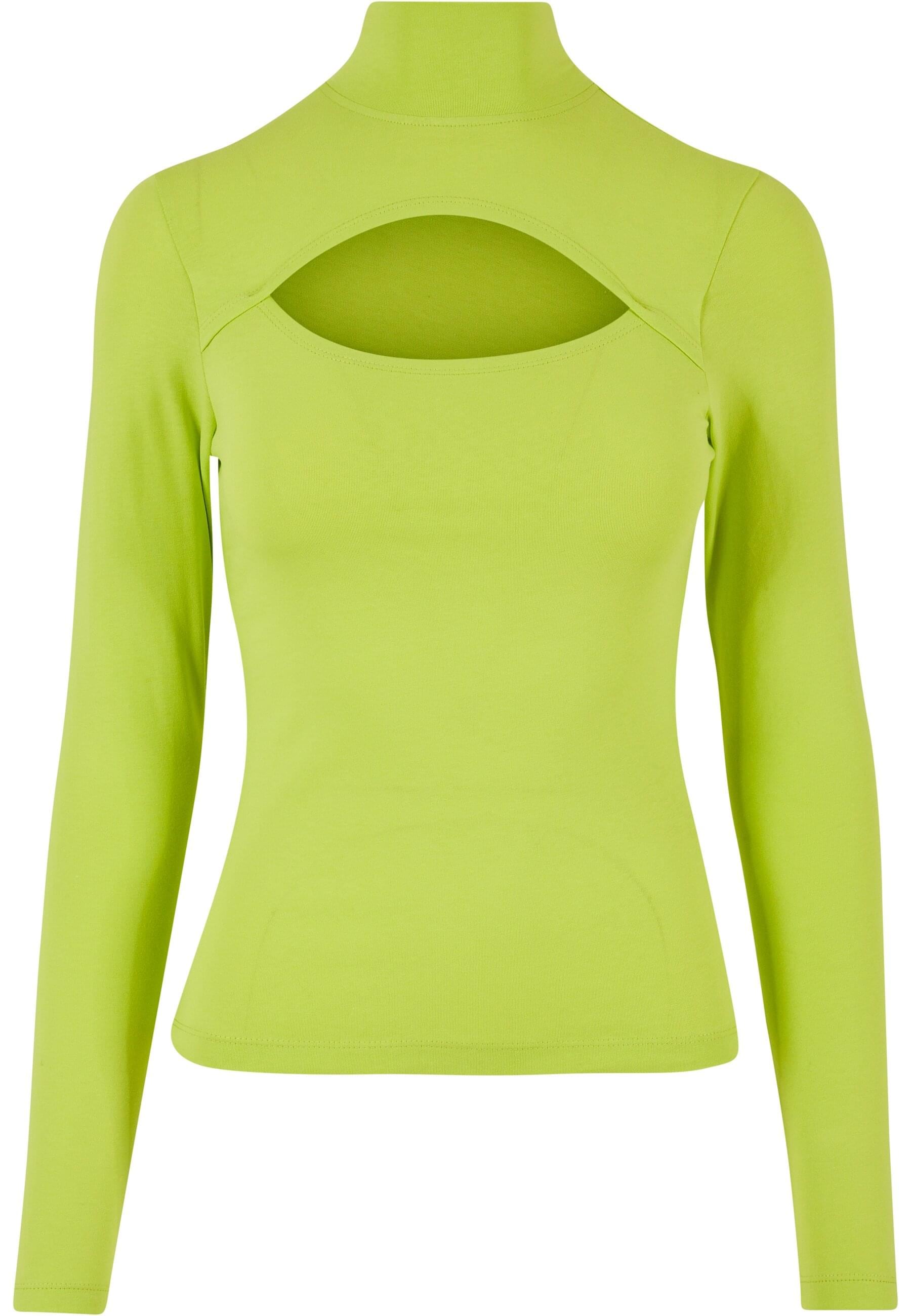 URBAN CLASSICS Langarmshirt »Urban Classics Damen Ladies Cut-Out Turtleneck Longsleeve« 1 Stk.