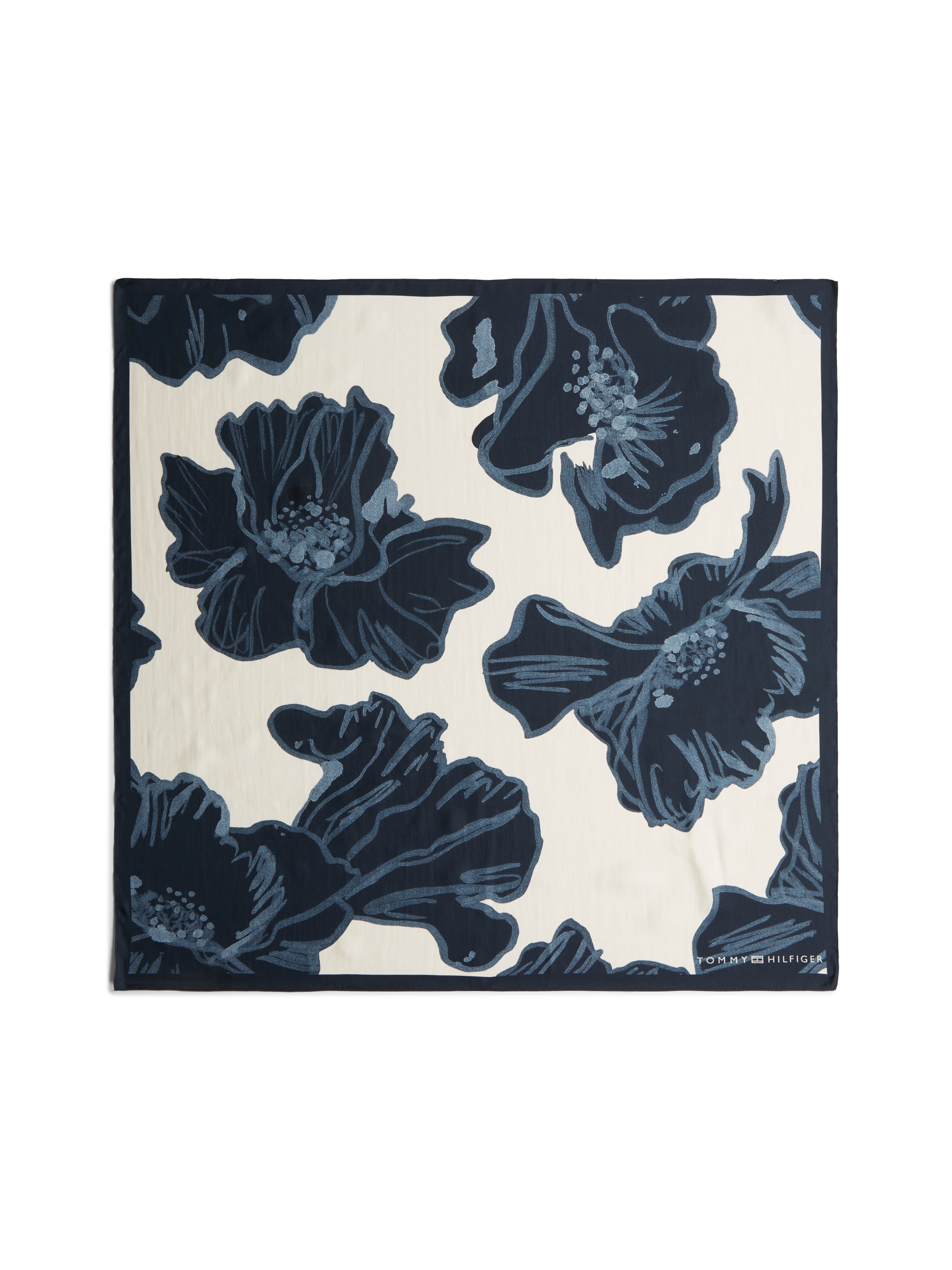 Tommy Hilfiger Seidentuch »TH FLAG FLORAL SILK LARGE SQUARE«