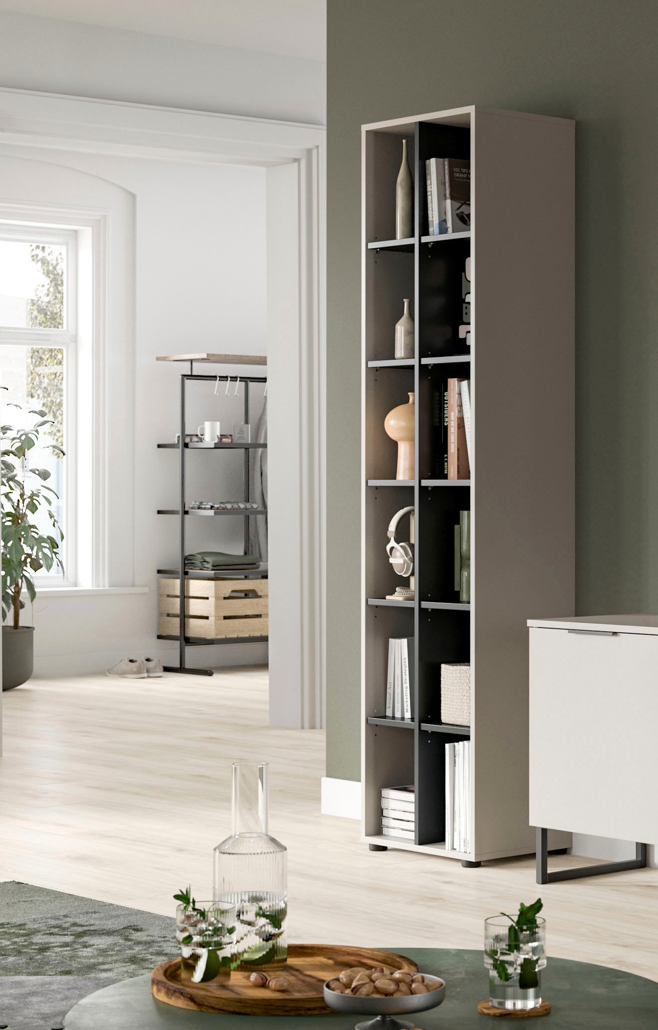 INOSIGN Standregal »ADIO, Höhe 192 cm, 12 Fächer, 10 höhenverstellbare Einl günstig online kaufen