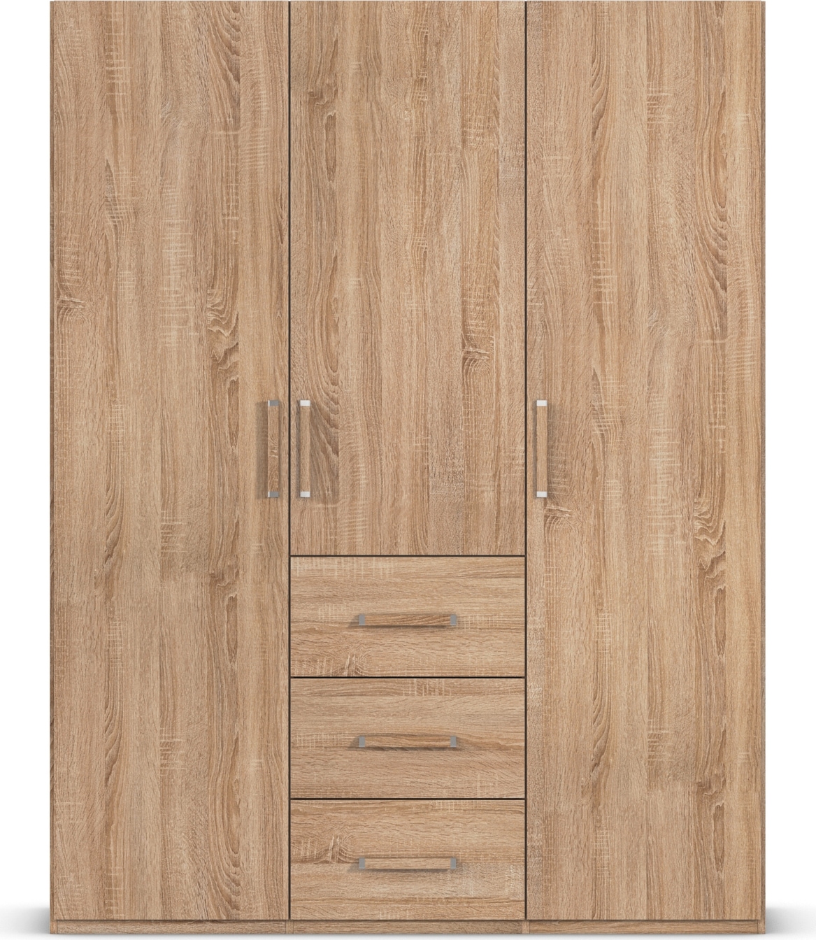 rauch Drehtürenschrank »Kleiderschrank Schrank Garderobe Schlafzimmerschrank EVELYN«, (in 2 Höhen 197 oder 210 cm erhältlich), in elegantem Stil mit Schubladen 3 Breiten und 2 Höhen MADE IN GERMANY