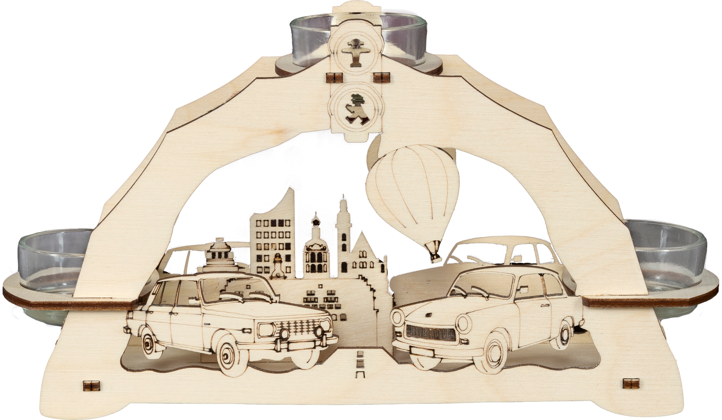 SAICO Original Teelichthalter »Trabant und Wartburg« BxHxT: 23x13x6,5 cm günstig online kaufen